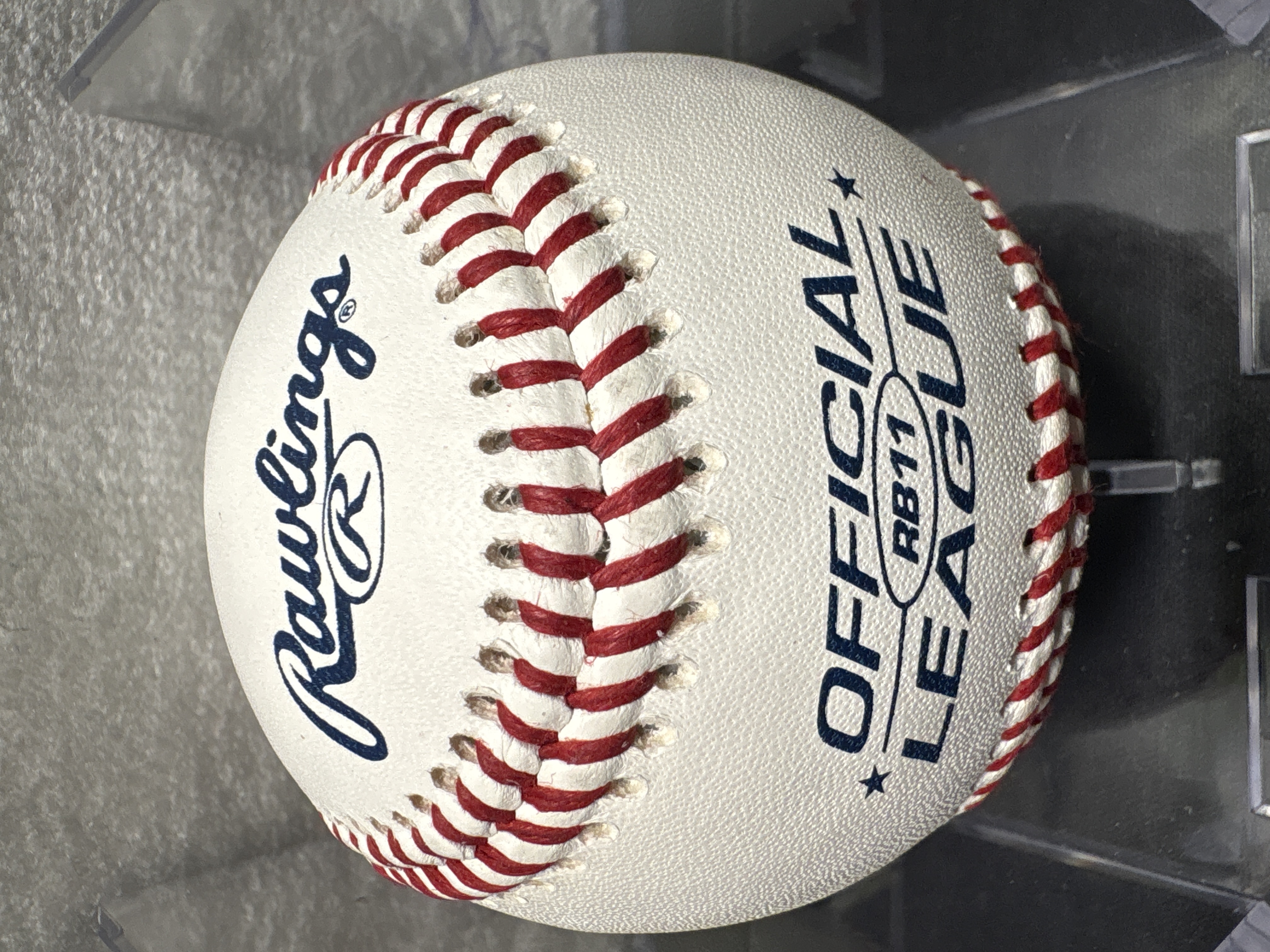 LOT 2026-979 — Balle de baseball Rawlings Official League RB11, en cuir véritable, 5 oz et 9… — photo 2