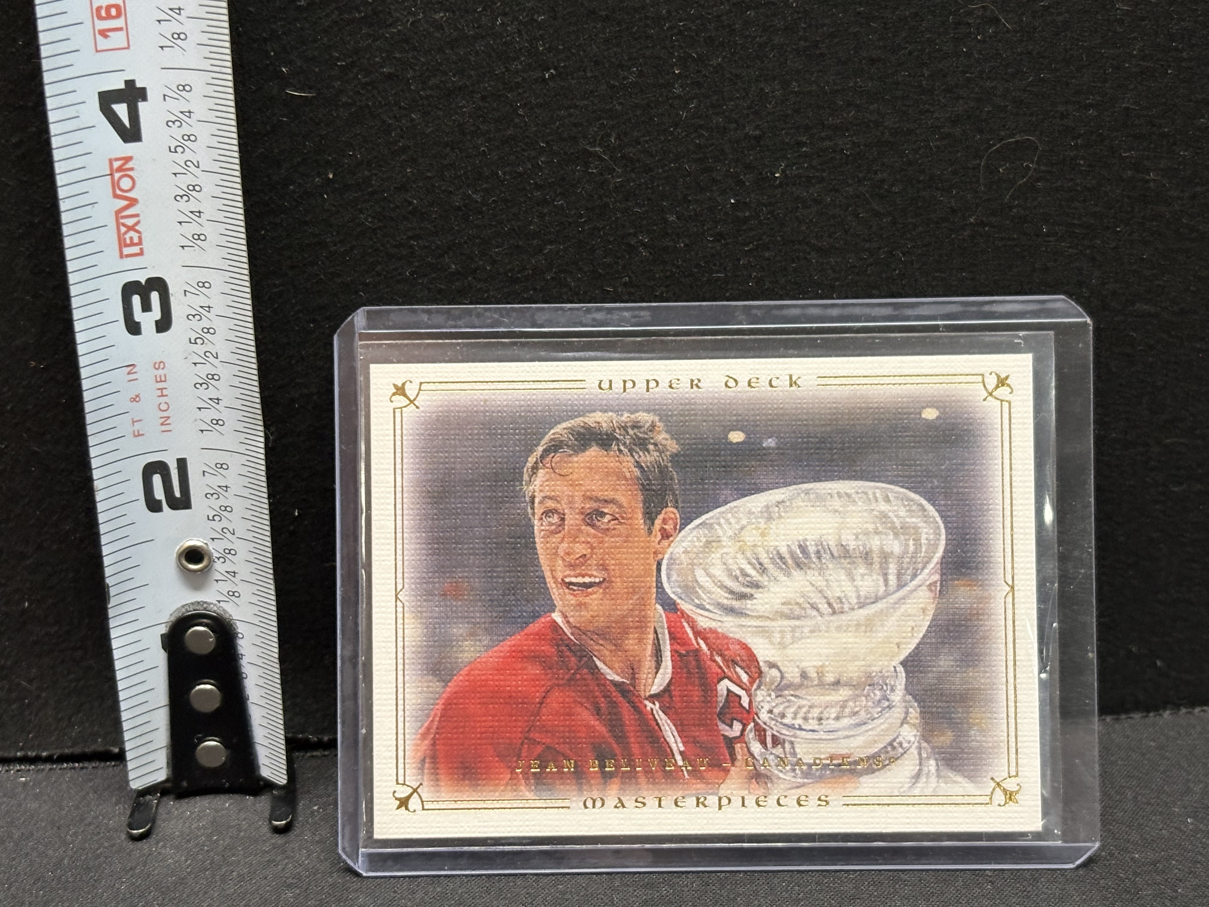 LOT 2026-129 — Carte de hockey Upper Deck – Masterpieces de Jean Béliveau, légende des… — photo 1