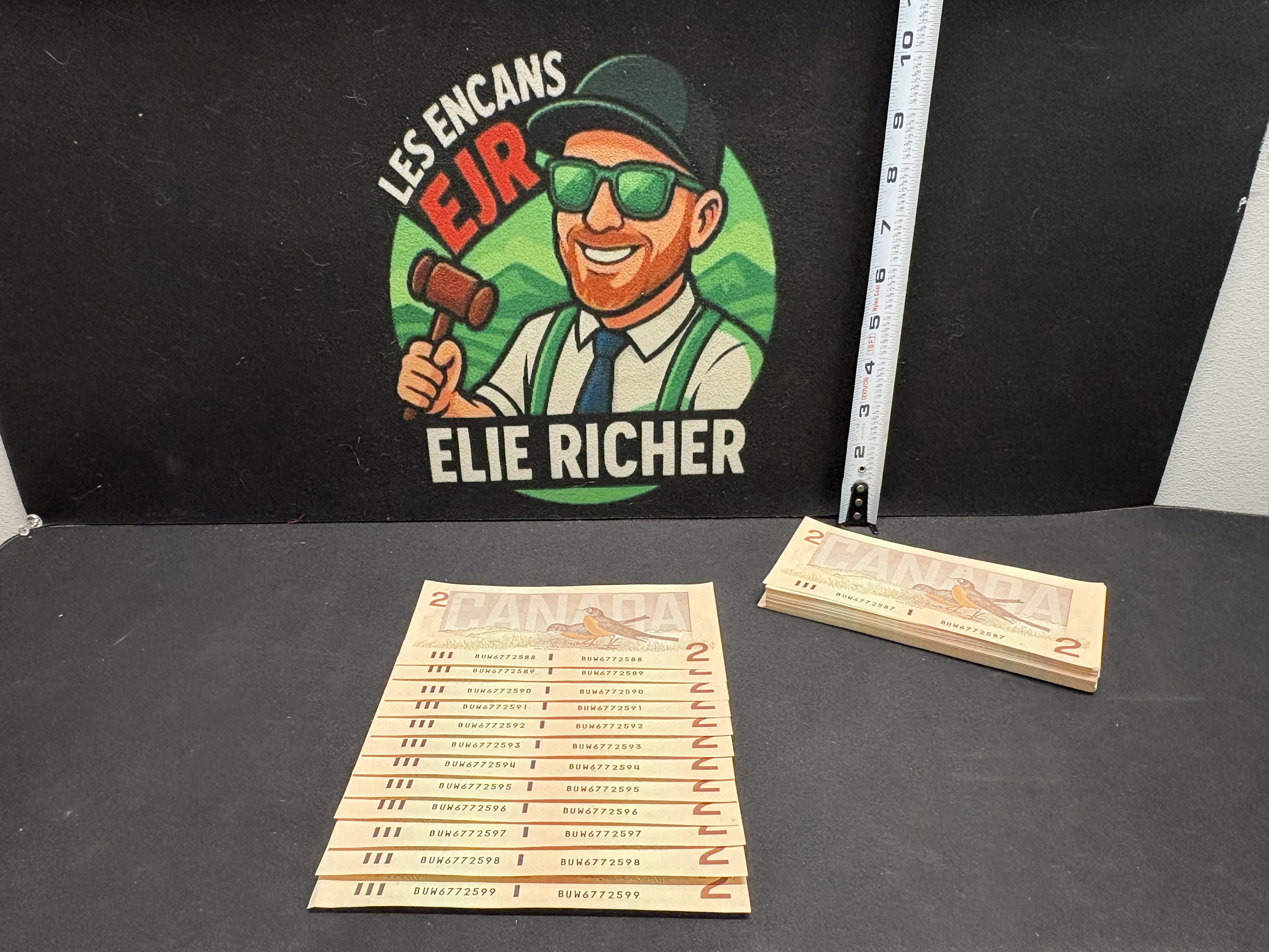 LOT 2026-143 — Ensemble de 100 billets canadiens de 2 $ de 1986, conservés ensemble en liasse — photo 2