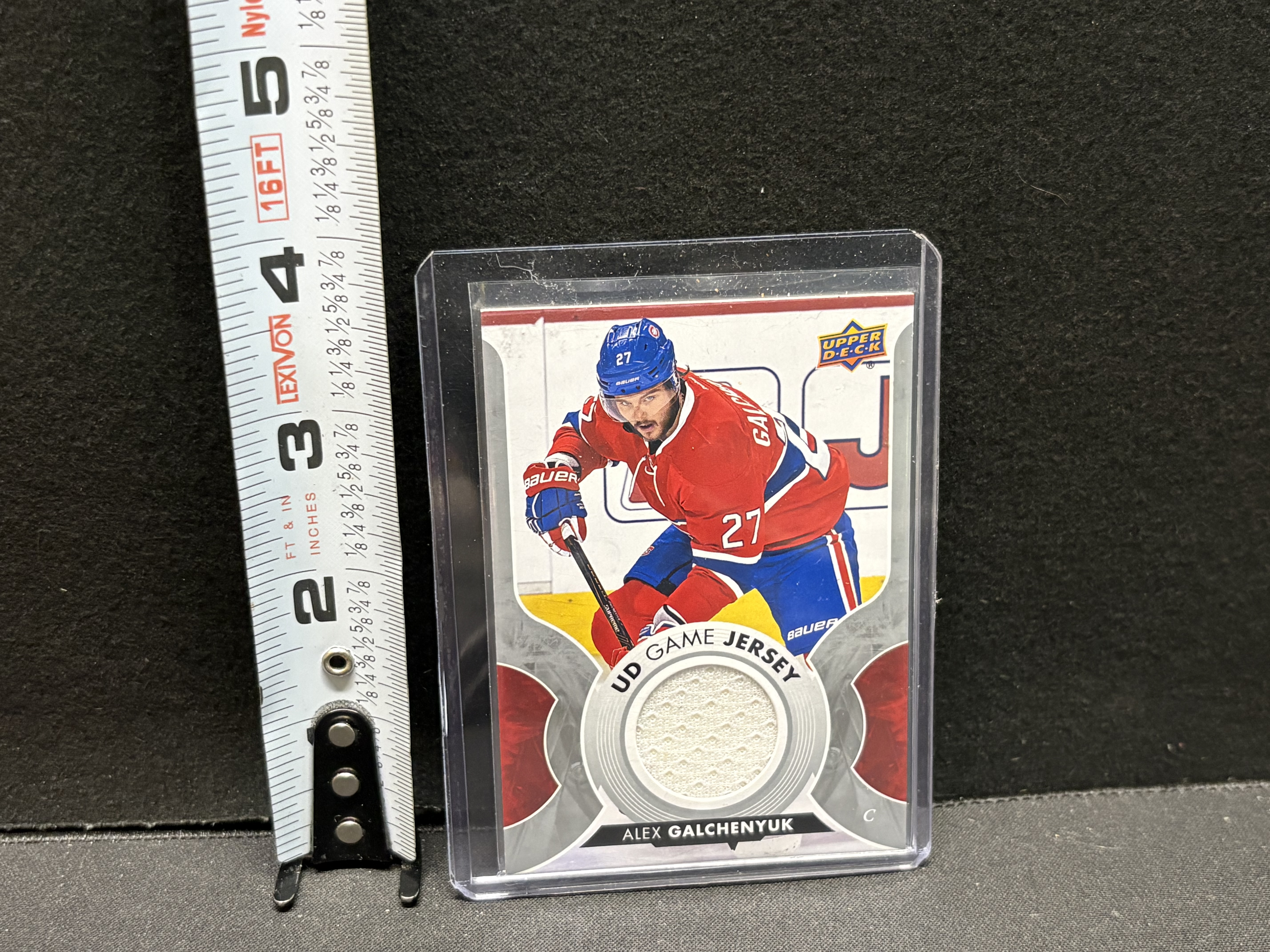 LOT 2026-160 — Carte de hockey Upper Deck – Alex Galchenyuk – UD Game Jersey — photo 1