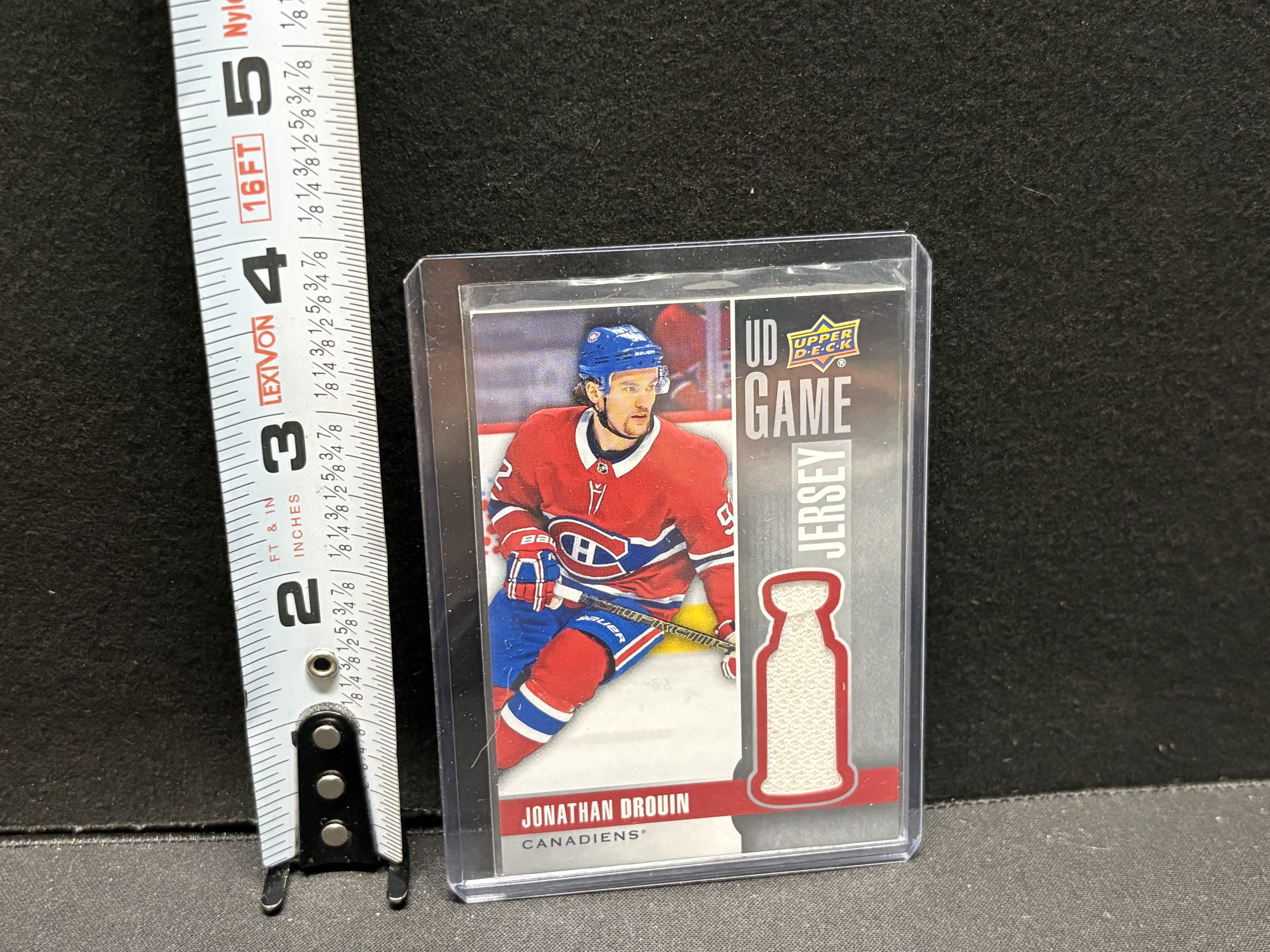 LOT 2026-161 — Carte de hockey Upper Deck – Jonathan Drouin – UD Game Jersey — photo 1