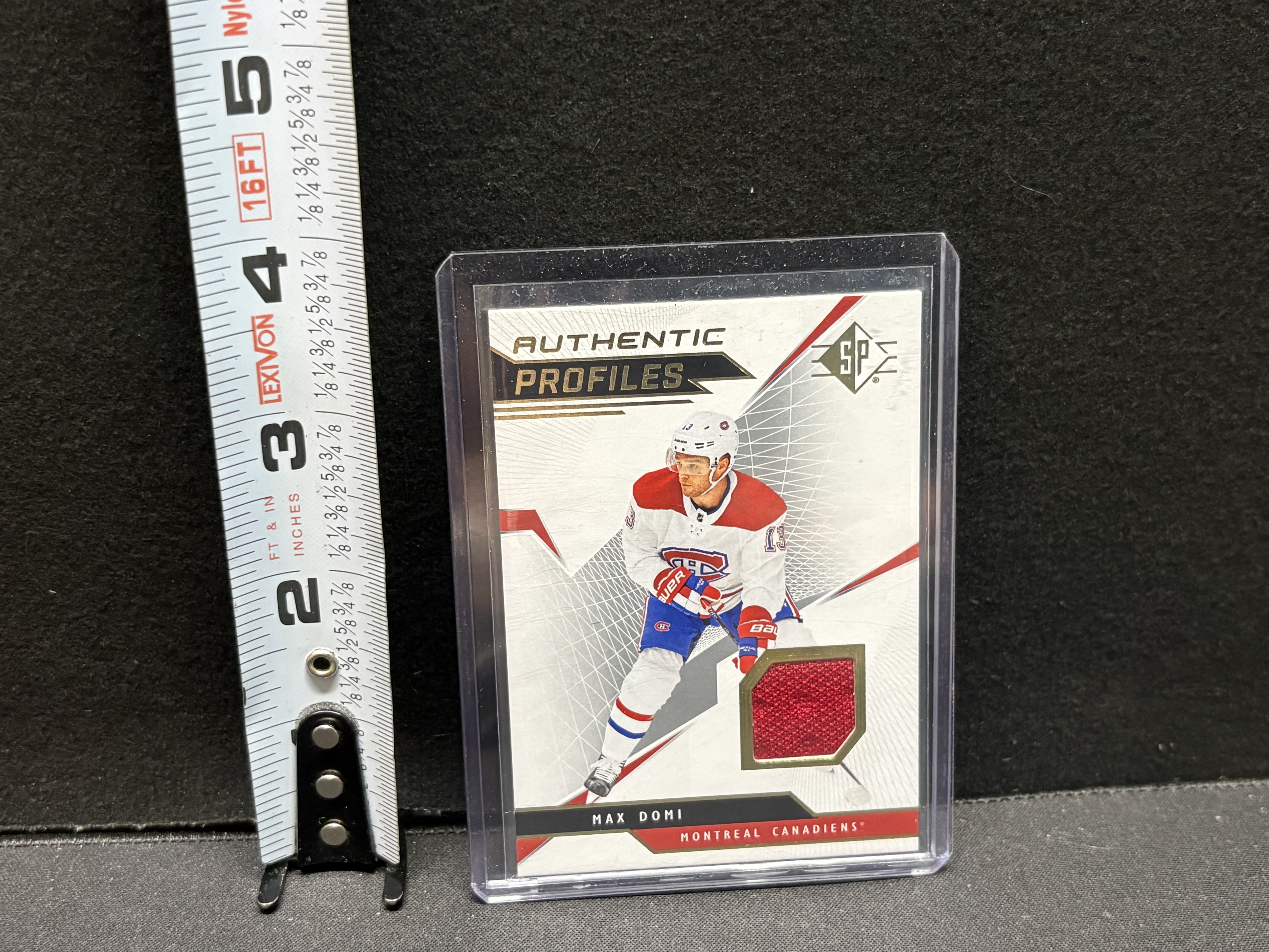 LOT 2026-162 — Carte de hockey SP – Max Domi – Authentic Profiles – Jersey — photo 1