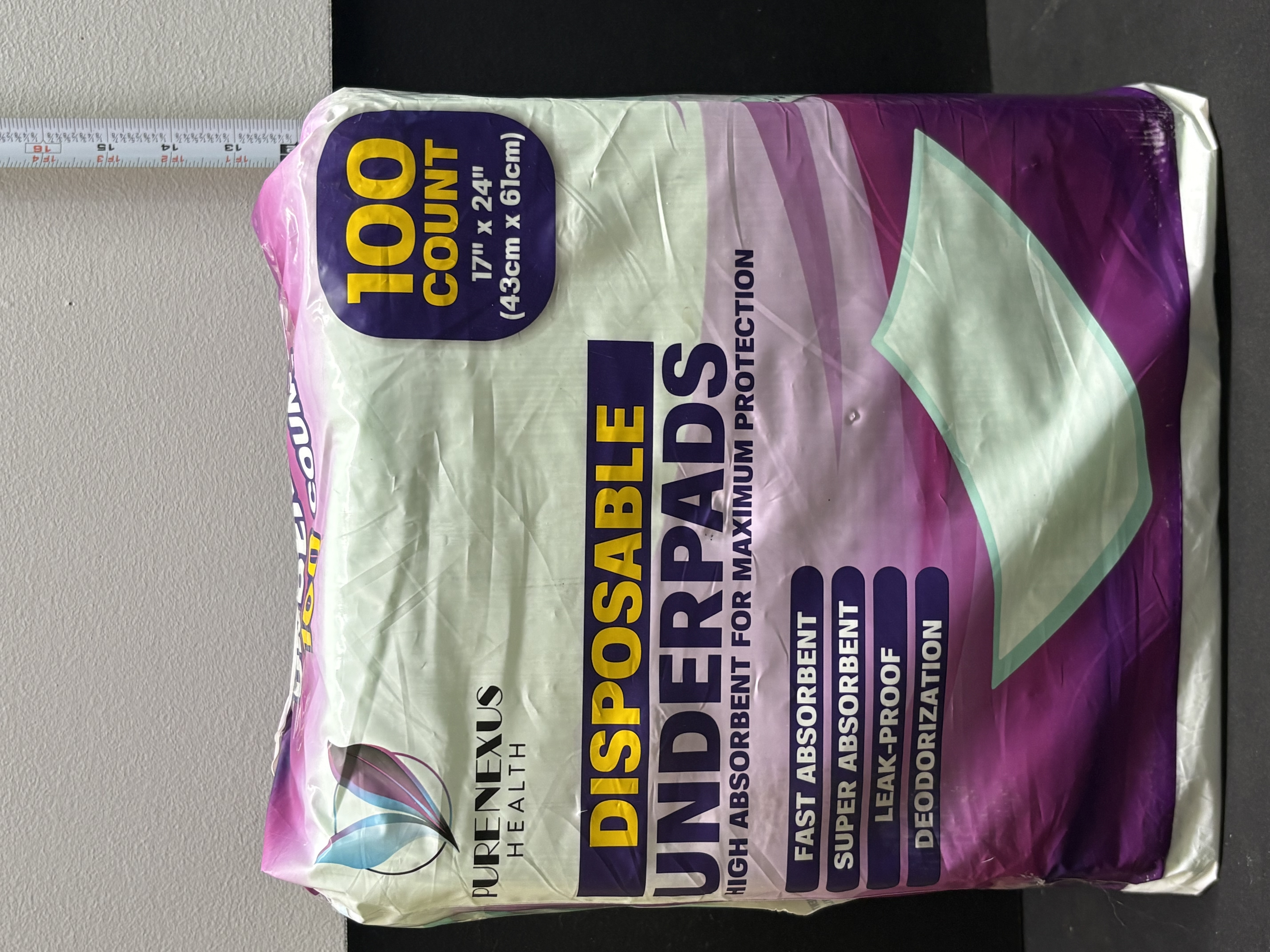 LOT 2026-169 — Paquet de 100 piqués absorbants jetables – Purenexus Health — photo 1
