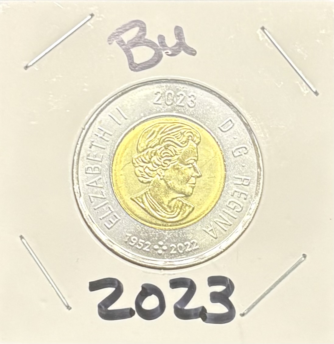 LOT 2026-018 — Pièce de 2 $ commémorative du Canada 2023 – Année du Lapin, qualité BU (Brilliant Uncircul — photo 1