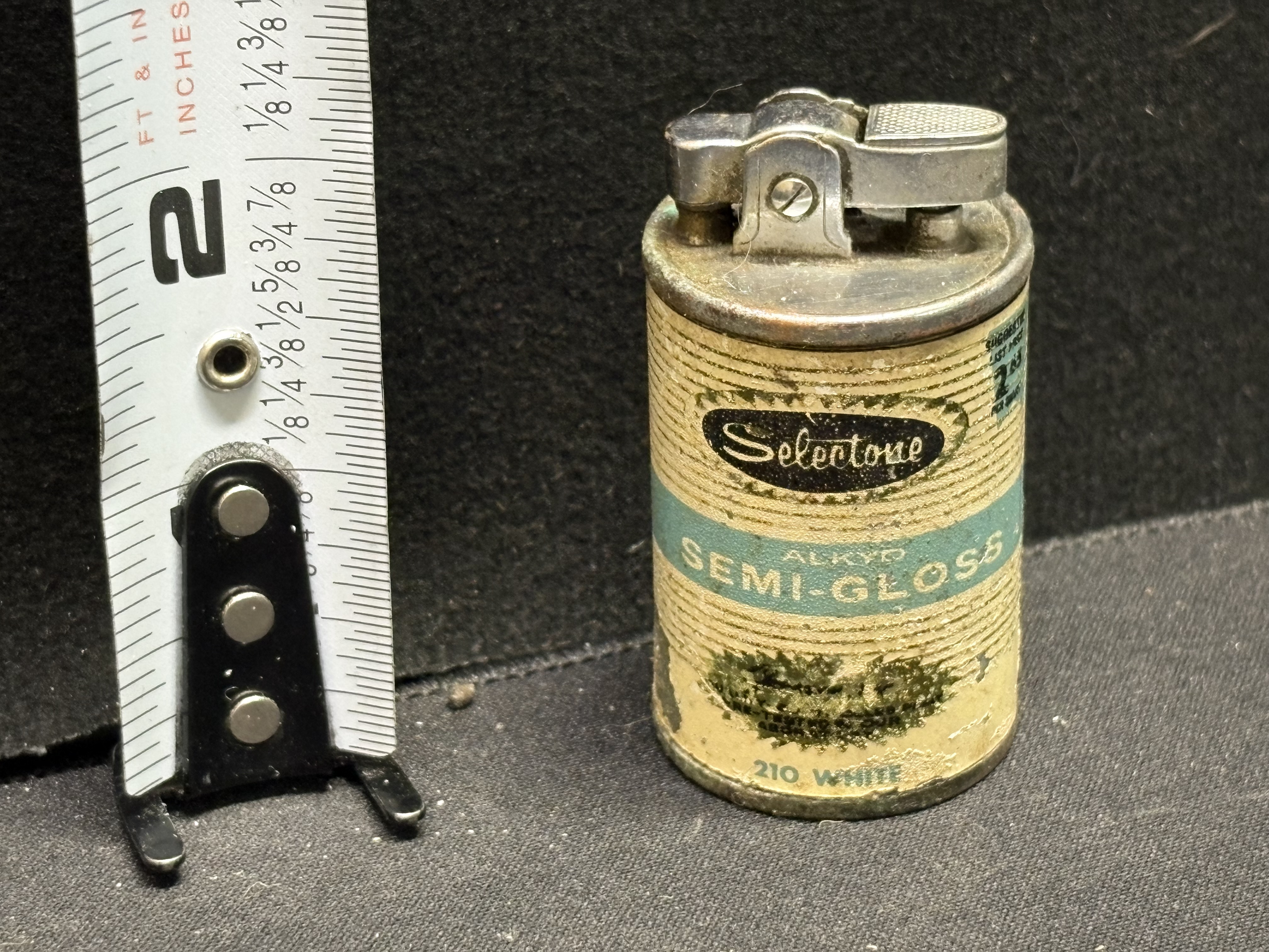 LOT 2026-187 — Briquet vintage publicitaire Selectronic – Semi-Gloss — photo 2