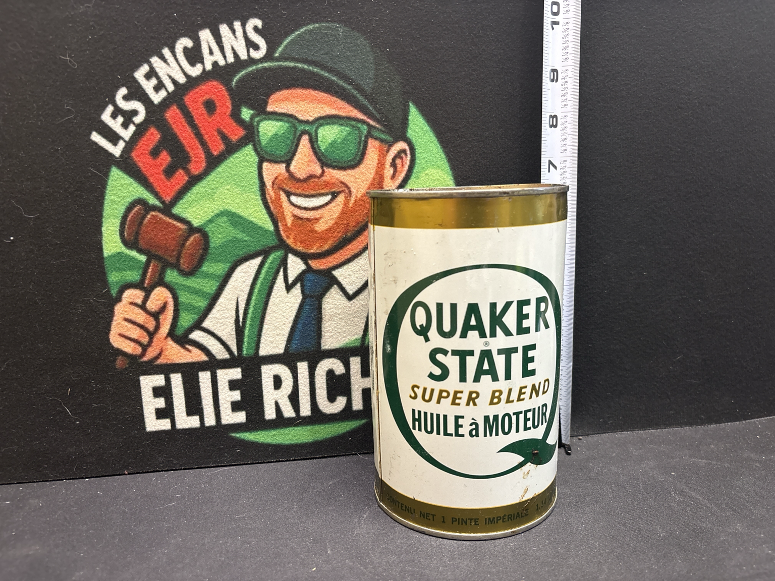 LOT 2026-190 — Ancienne canette d’huile moteur Quaker State Super Blend — photo 1
