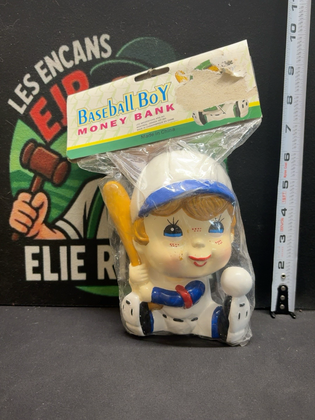 LOT 2026-193 — Tirelire Baseball Boy – Money Bank – Neuve dans son emballage — photo 1