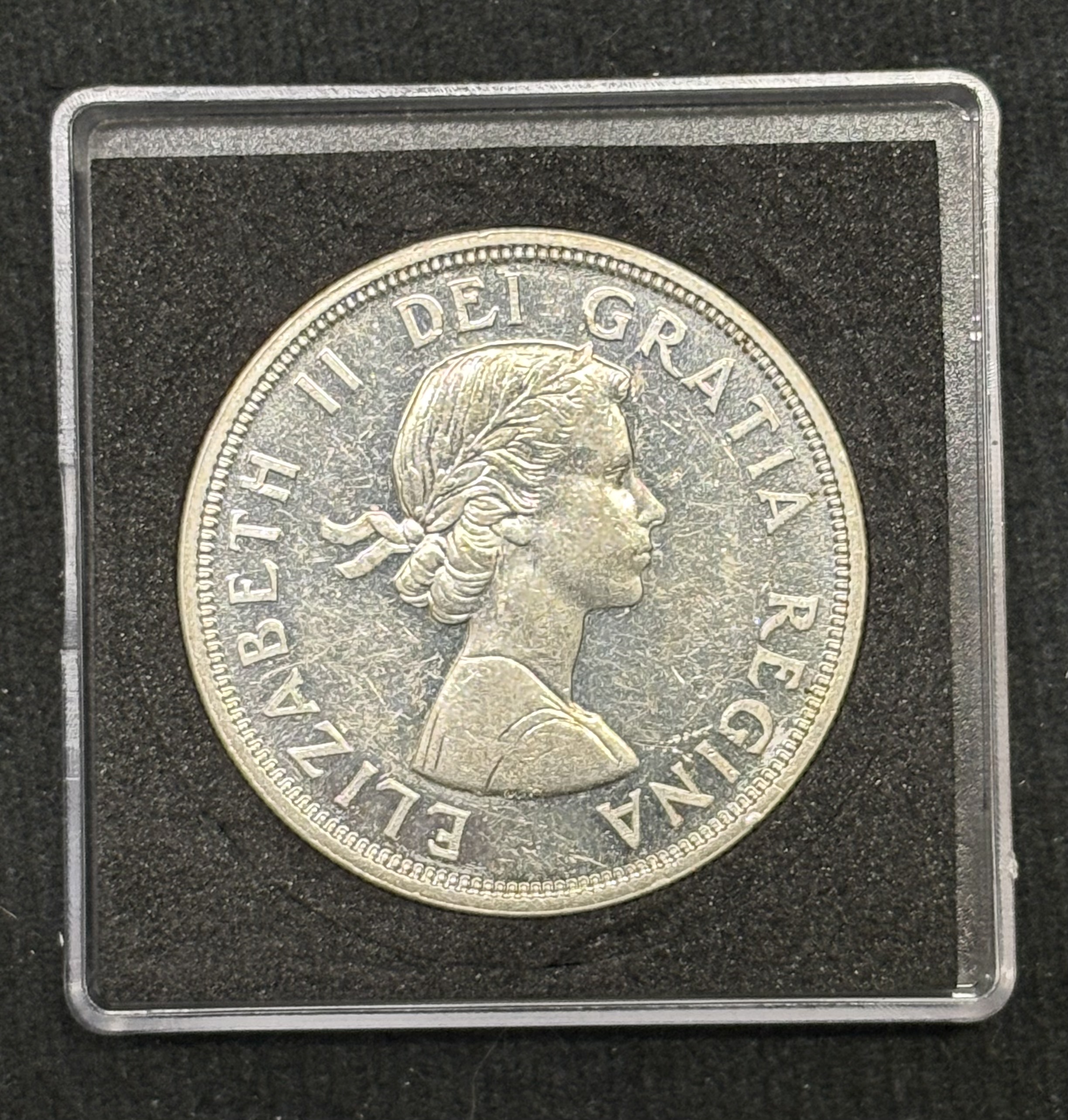 LOT 2026-020 — Dollar du Canada 1964 – Charlottetown / Québec – Argent 80 % — photo 2