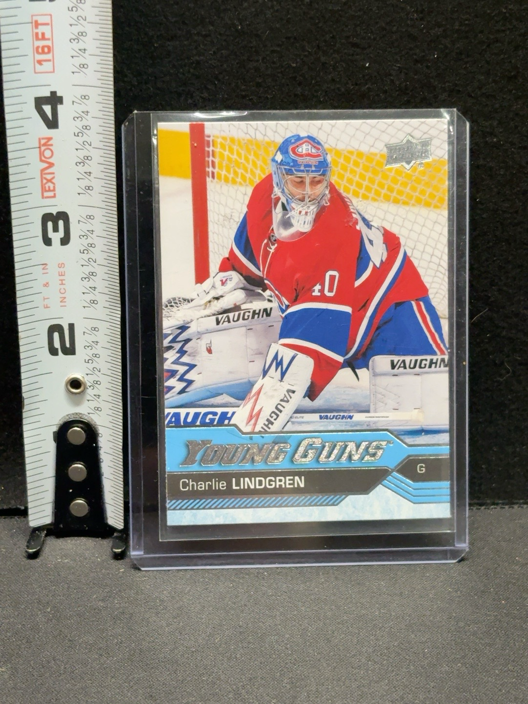 LOT 2026-222 — Carte recrue Charlie Lindgren – Upper Deck Young Guns – Canadiens de Montréal — photo 1