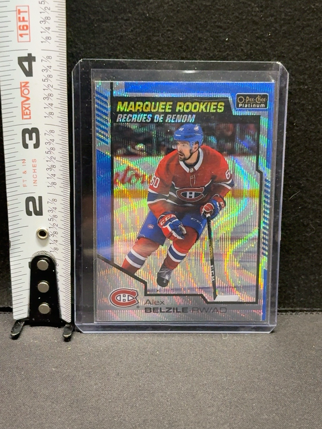 LOT 2026-223 — Carte recrue Alex Belzile – O-Pee-Chee Platinum Marquee Rookies — photo 1