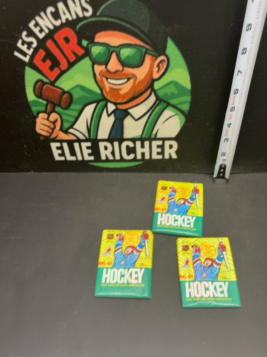 LOT 2026-307 — Lot de 3 paquets de cartes de hockey O-Pee-Chee 1990-1991 — photo 1