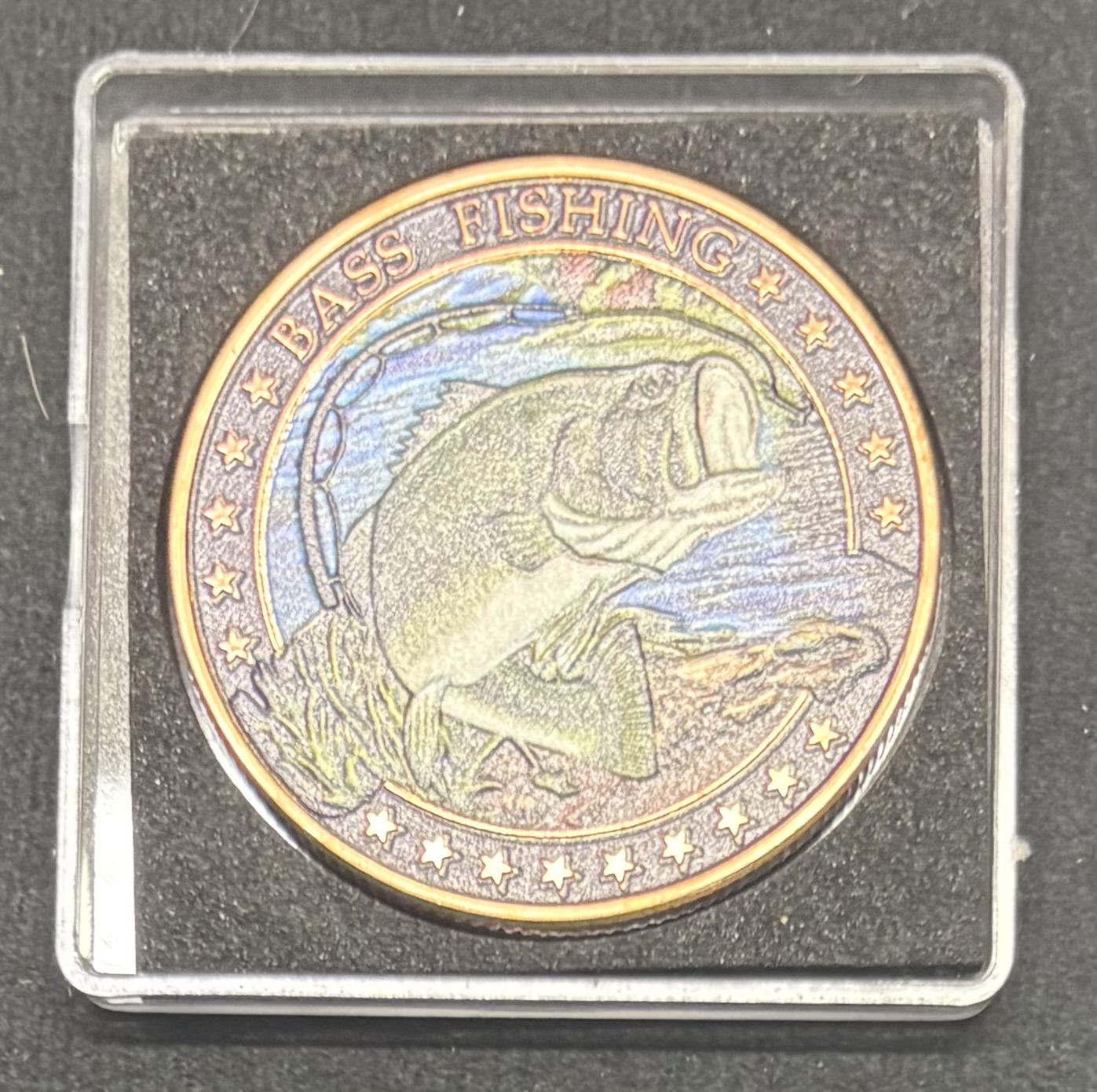 LOT 2026-032 â Ronde de collection â Bass Fishing â Cuivre fin .999 â photo 2