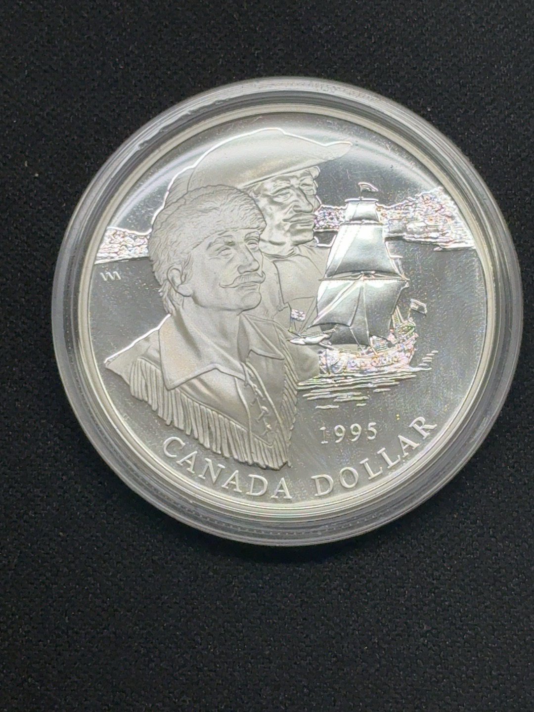 LOT 2026-316 — Dollar canadien en argent – 1995 – Compagnie de la Baie d’Hudson – Épreuve… — photo 1