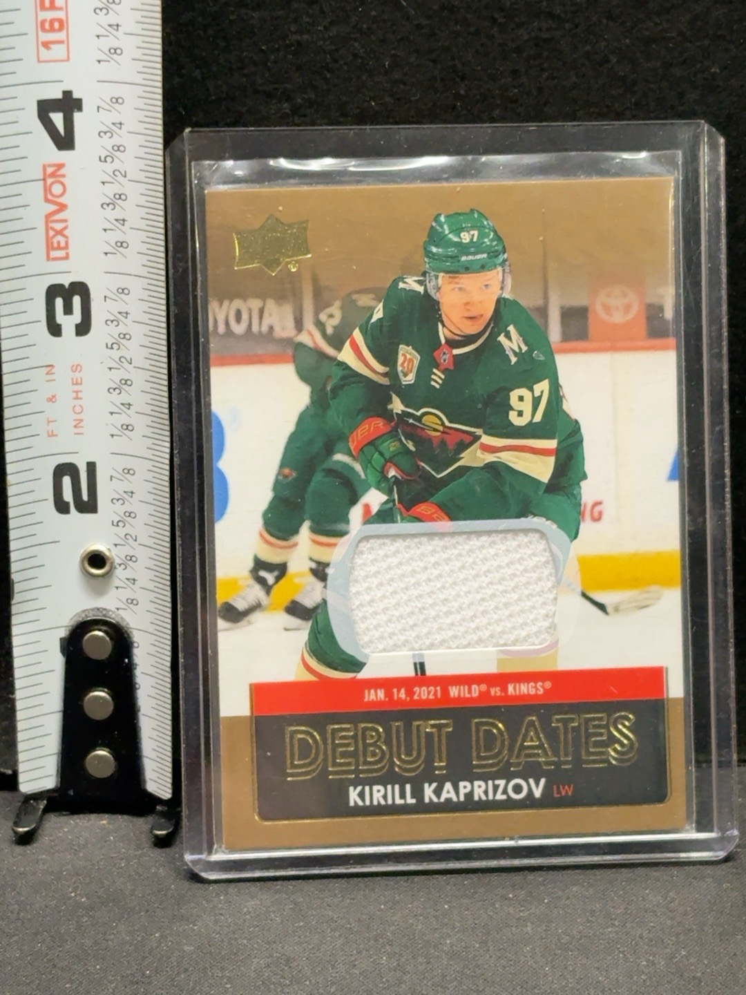 LOT 2026-331 — Carte de hockey Kirill Kaprizov – Upper Deck Debut Dates – Jersey /… — photo 1