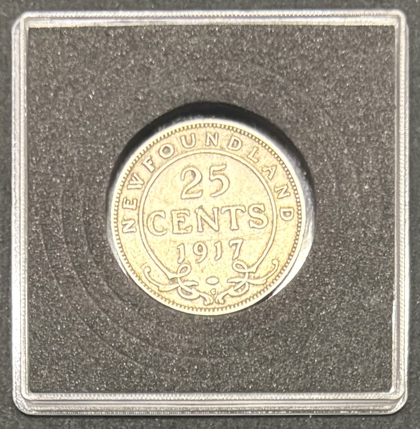 LOT 2026-034 — 25 cents Terre-Neuve 1917 – Roi George V – Argent — photo 1