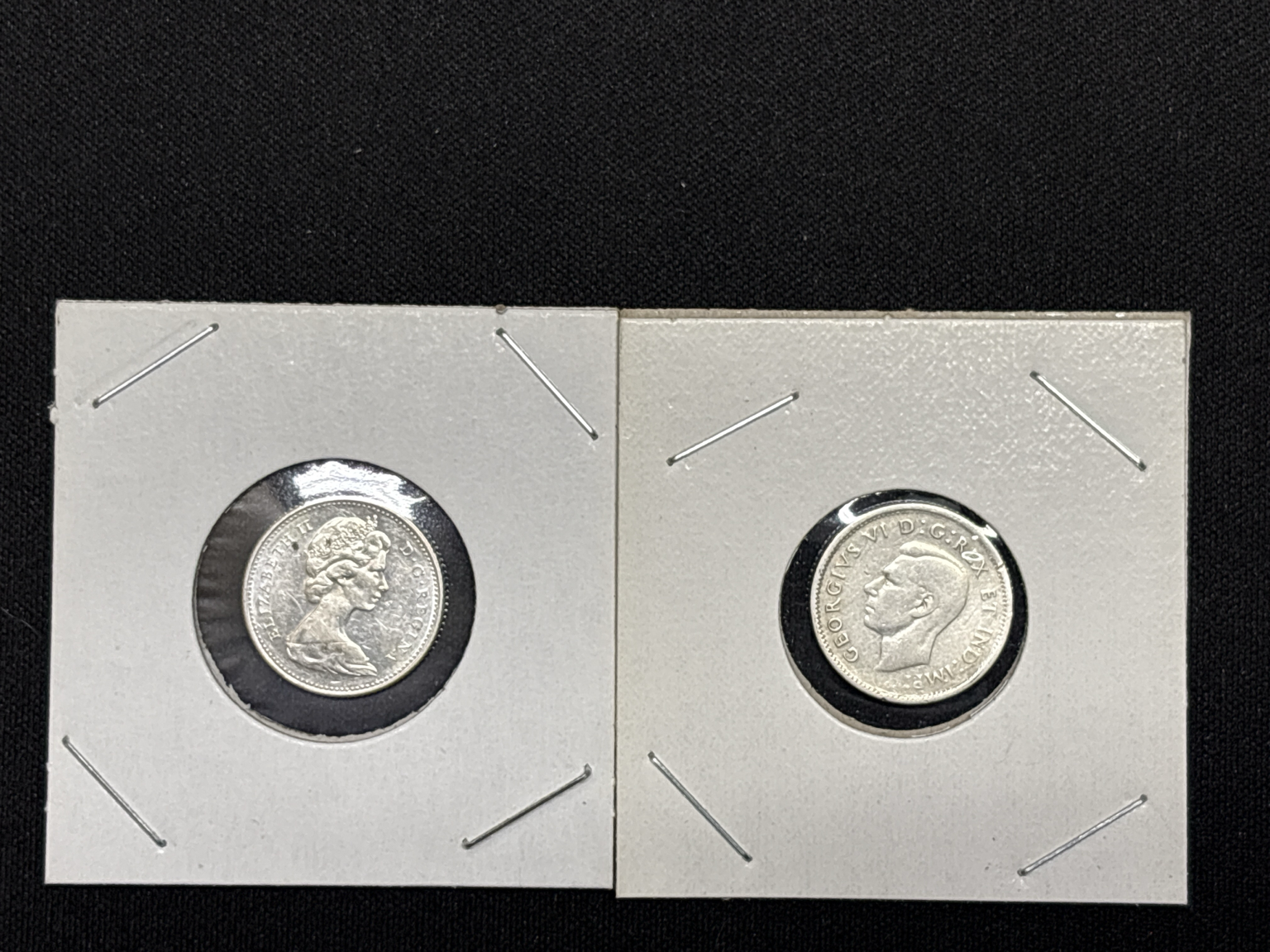 LOT 2026-351 — Lot de 2 pièces canadiennes de 10 cents en argent — photo 2