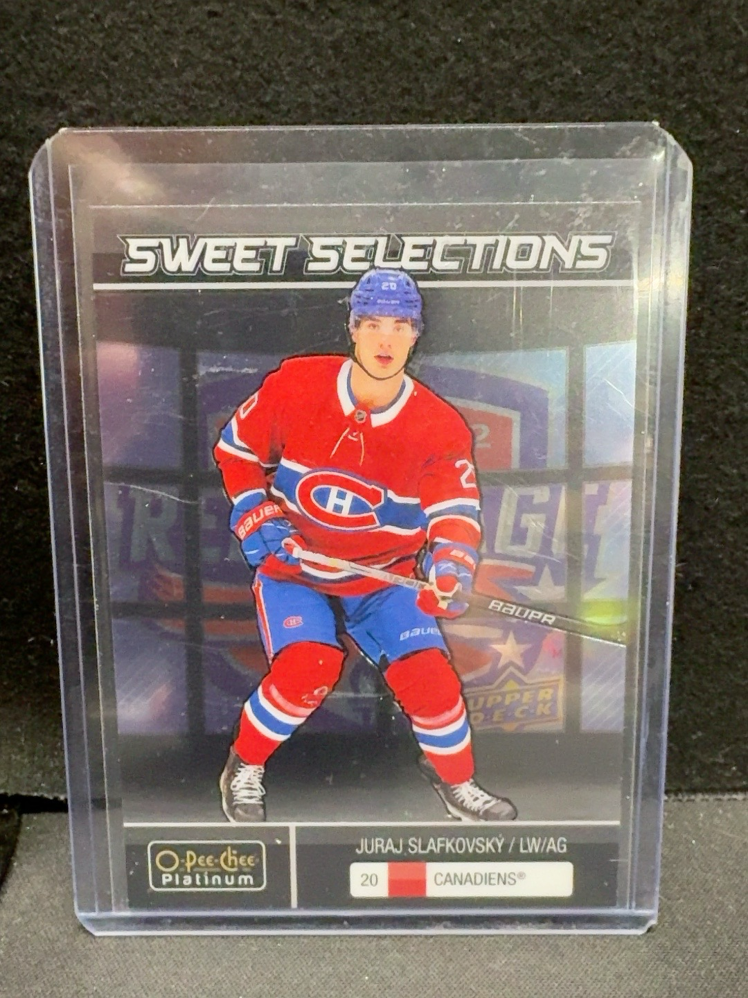 LOT 2026-355 — Carte de hockey Juraj Slafkovsky – O-Pee-Chee Platinum – Sweet Selections — photo 1