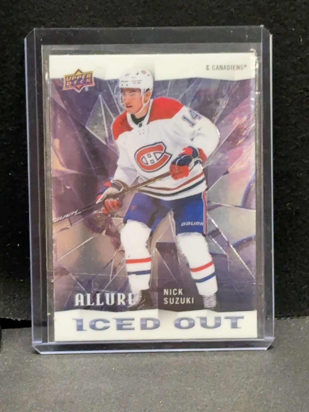 LOT 2026-358 — Carte de hockey Nick Suzuki – Upper Deck Allure – Iced Out – Canadiens de… — photo 1
