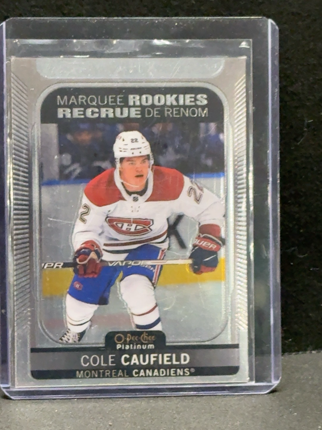 LOT 2026-359 — Carte recrue Cole Caufield – O-Pee-Chee Platinum – Marquee Rookies — photo 1
