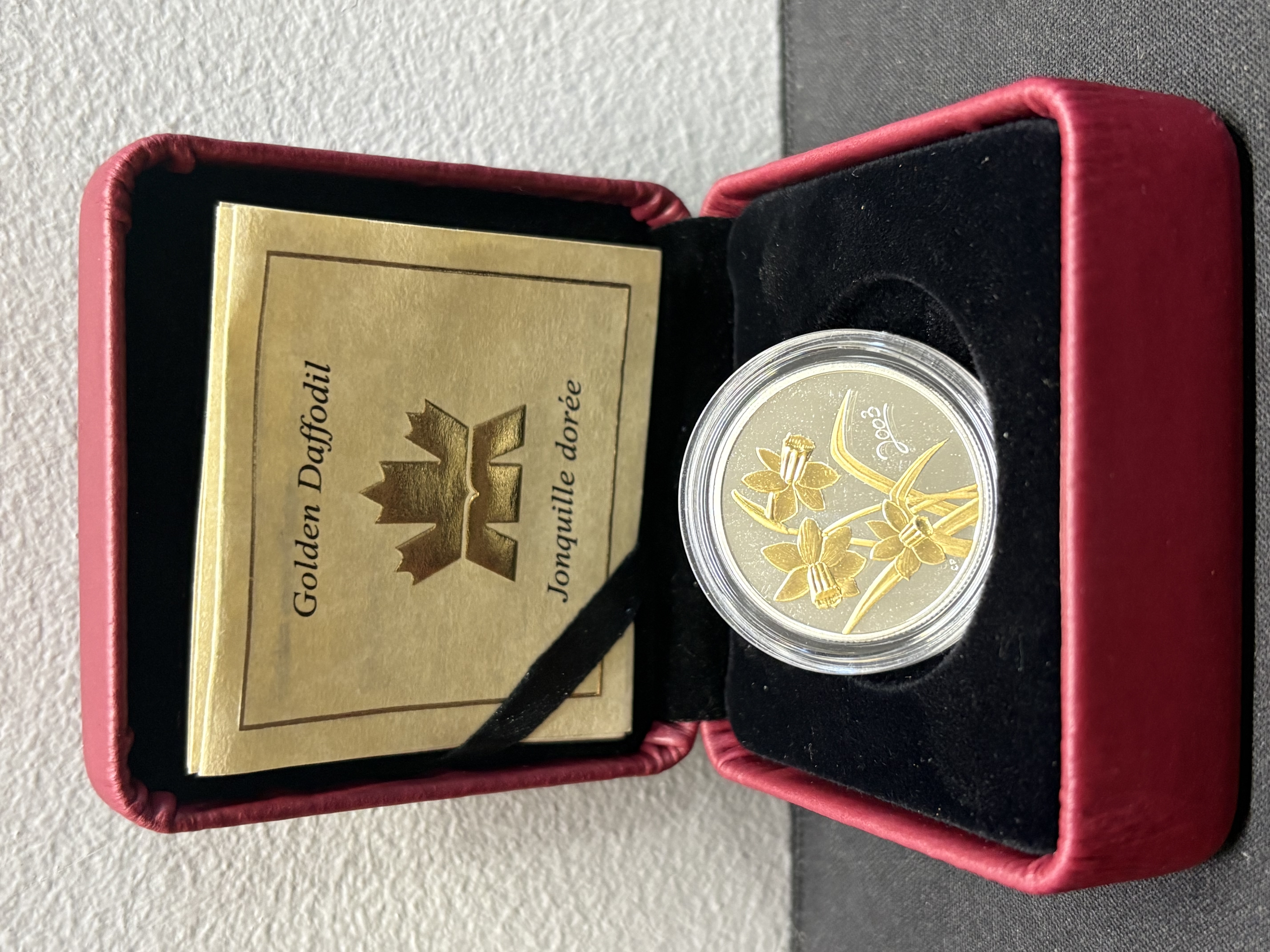 LOT 2026-037 — Canada 2003 – 50 cents « Jonquille dorée » – Argent sterling 92,5 % – Épreuve numismatique — photo 1