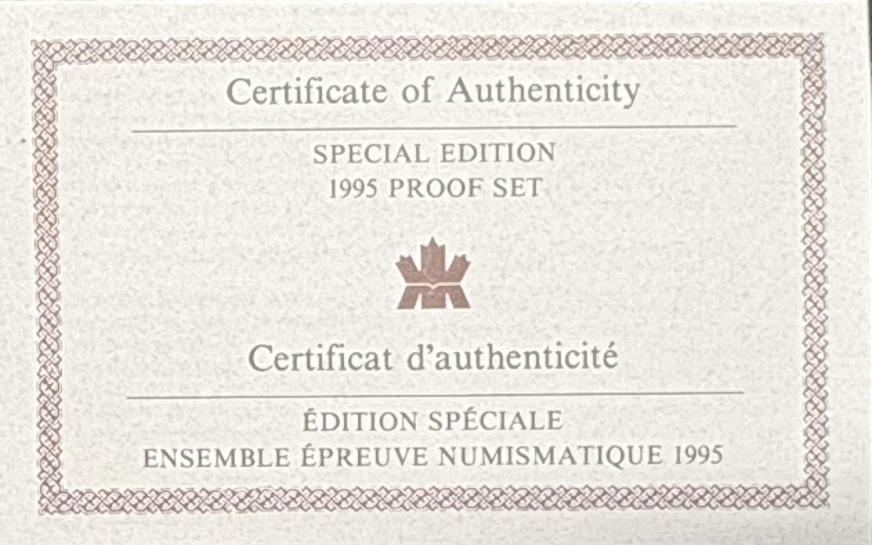 LOT 2026-039 — Ensemble épreuve numismatique Canada 1995 – Édition spéciale – 7 pièces – Dollar en argent — photo 6