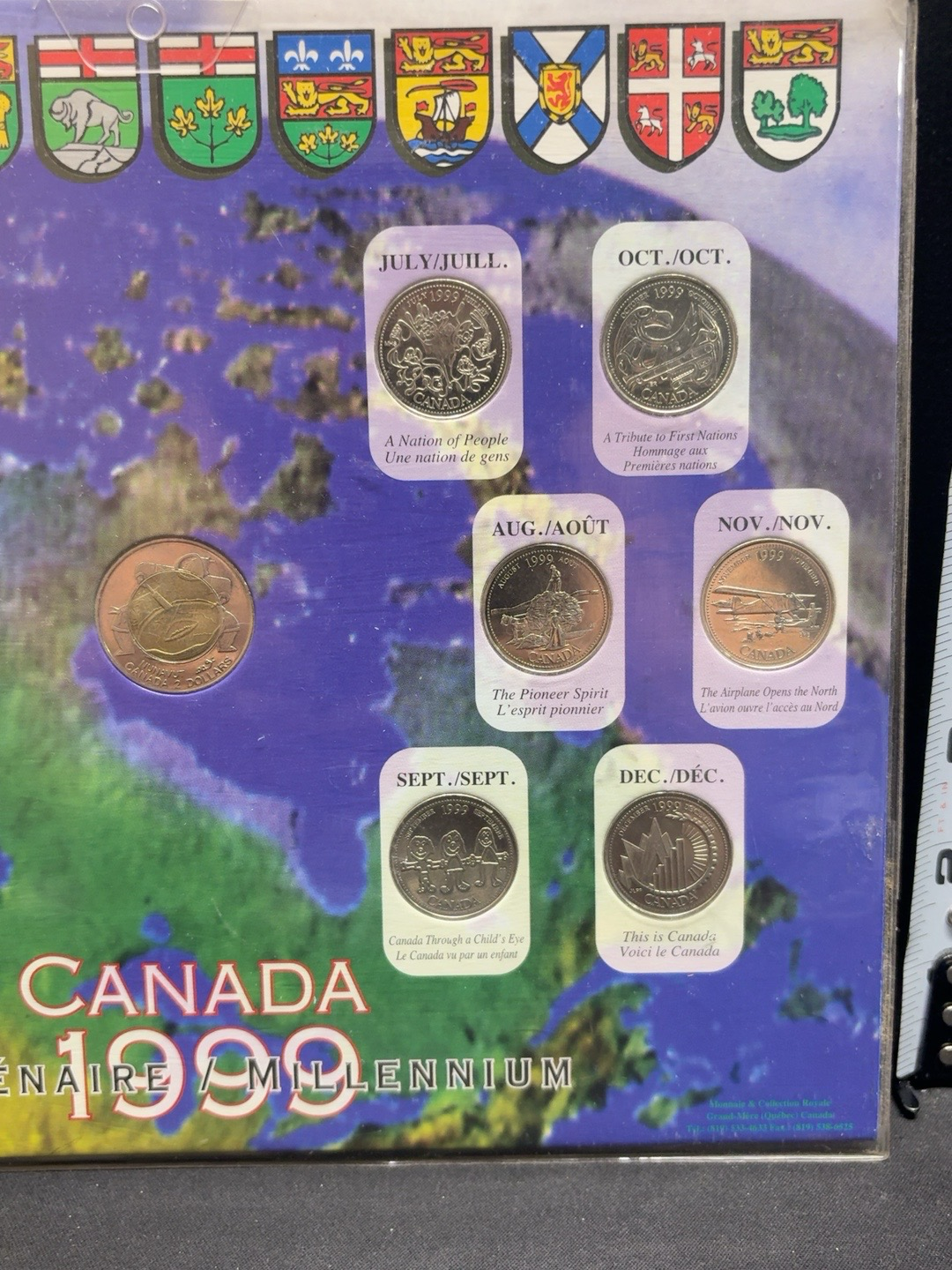 LOT 2026-393 — Collection complète des 12 pièces canadiennes de 25 cents du millénaire 1999… — photo 3