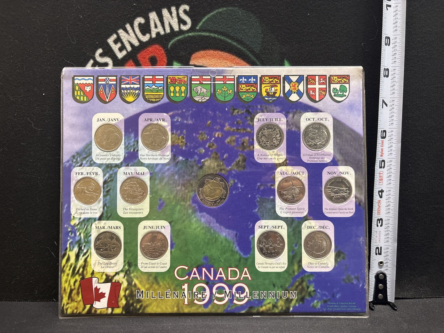 LOT 2026-393 — Collection complète des 12 pièces canadiennes de 25 cents du millénaire 1999… — photo 1