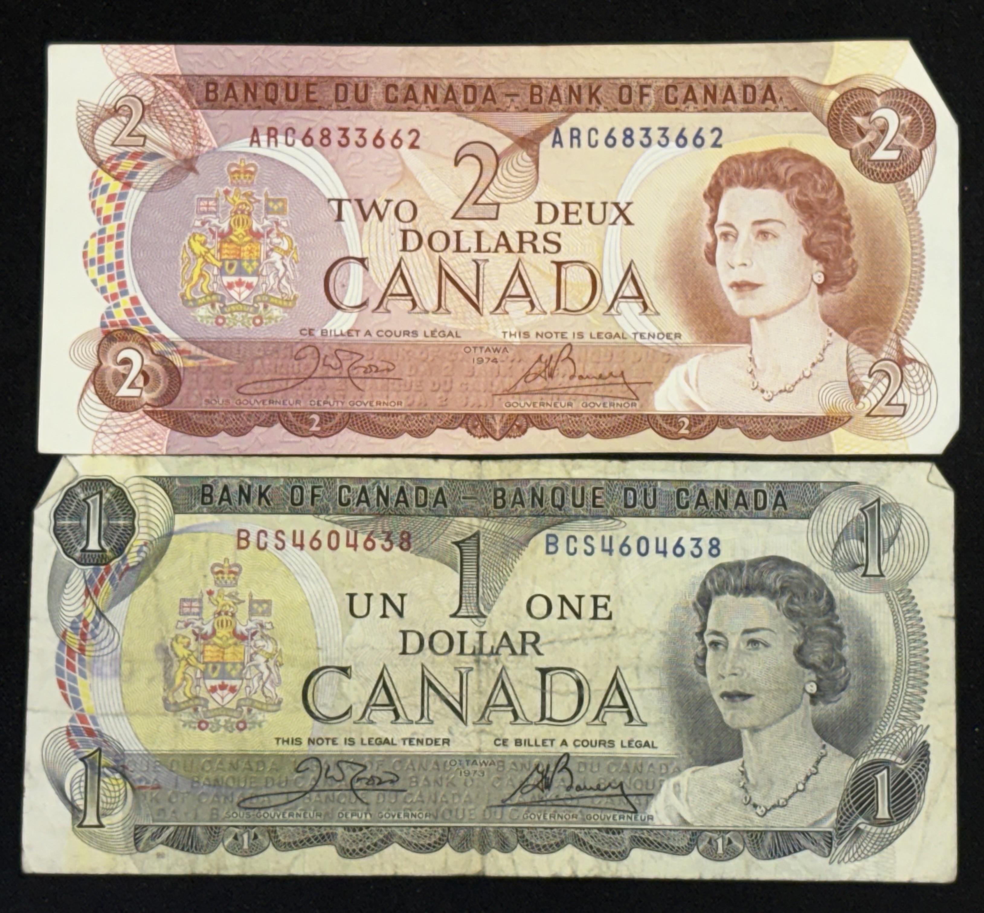 LOT 2026-004 — Billet de 2 $ Canada – 1974