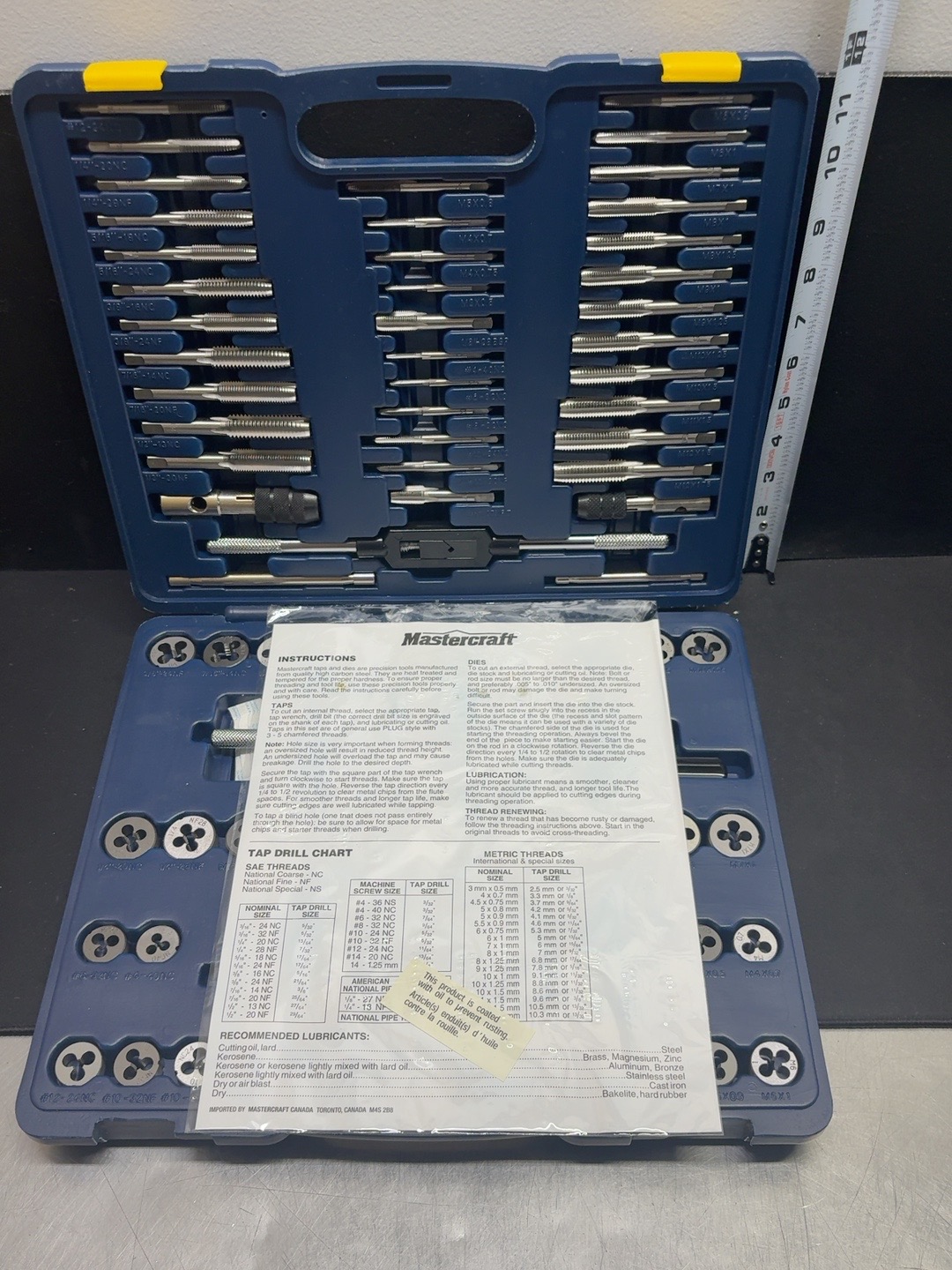 LOT 2026-396 — Ensemble Mastercraft de 110 pièces pour filetage, comprenant tarauds et… — photo 3