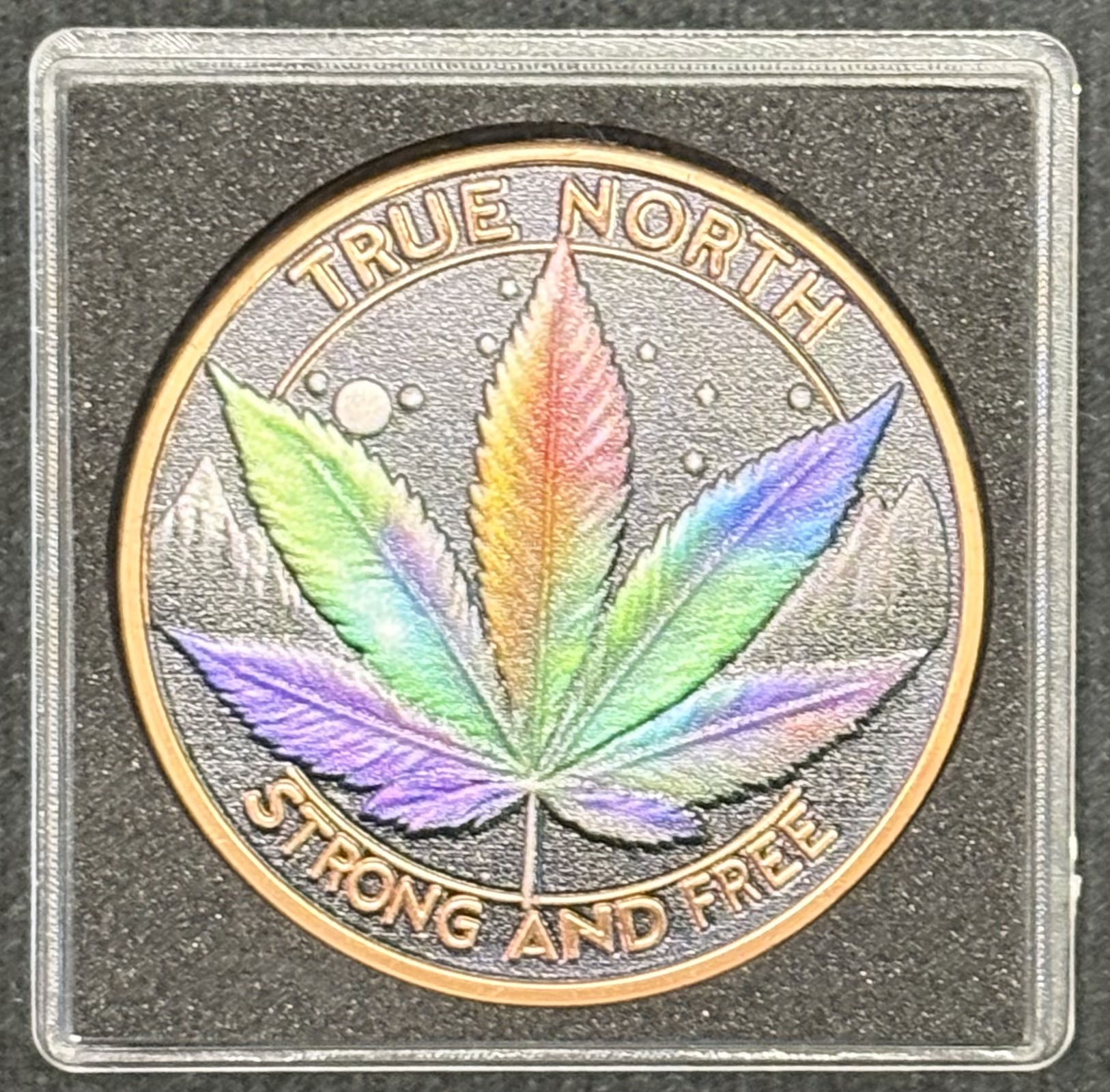 LOT 2026-042 — Ronde de collection « Stoner Stacker – True North Strong and Free » – Cuivre fin .999 – 1 — photo 1