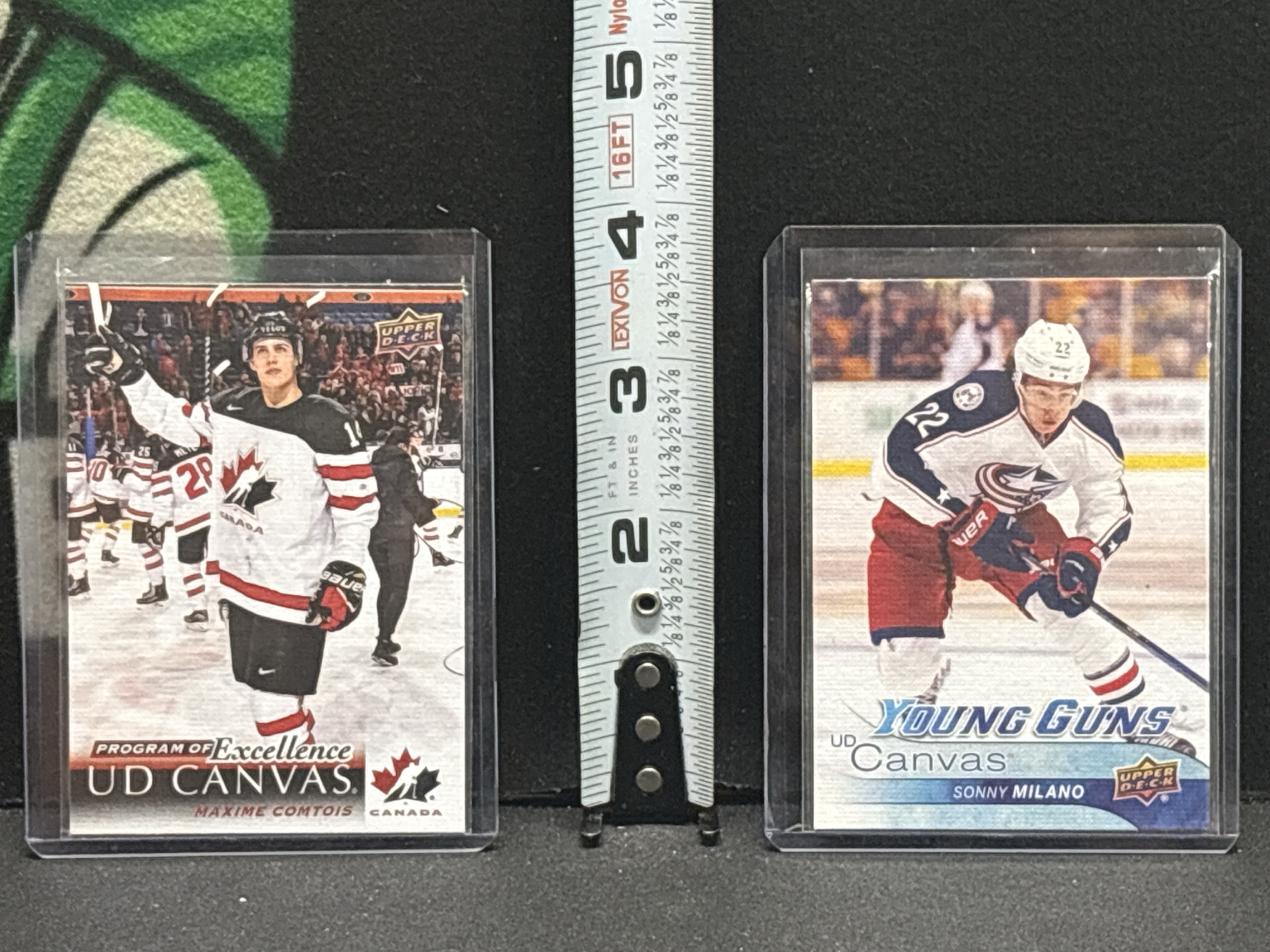 LOT 2026-425 — Deux cartes de hockey Upper Deck UD Canvas, protégées dans des boîtiers… — photo 1