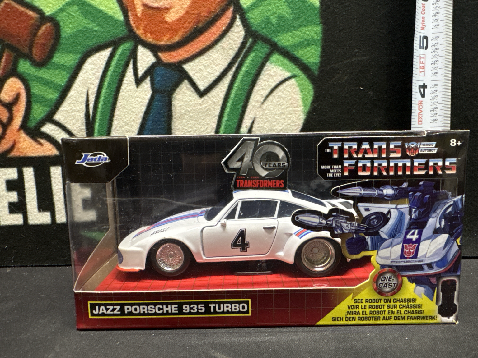 LOT 2026-482 — Voiture miniature de collection Transformers – Jazz Porsche 935 Turbo… — photo 1