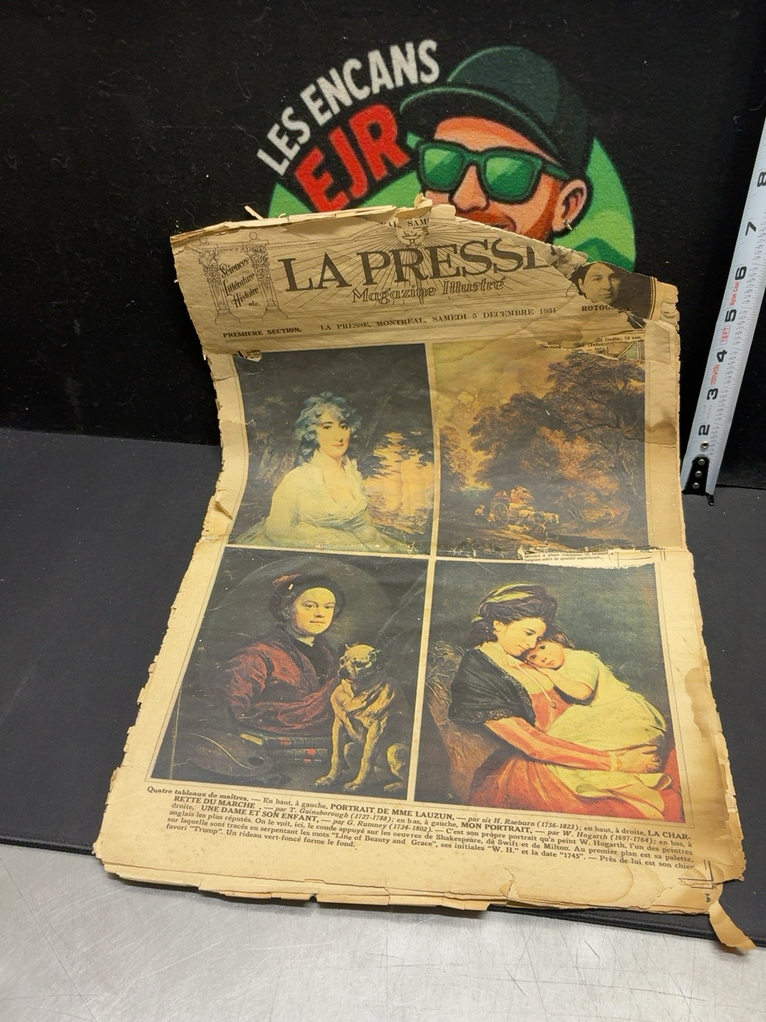 LOT 2026-483 — Ancien exemplaire de La Presse – Magazine Illustré, Montréal, daté du samedi 5… — photo 1