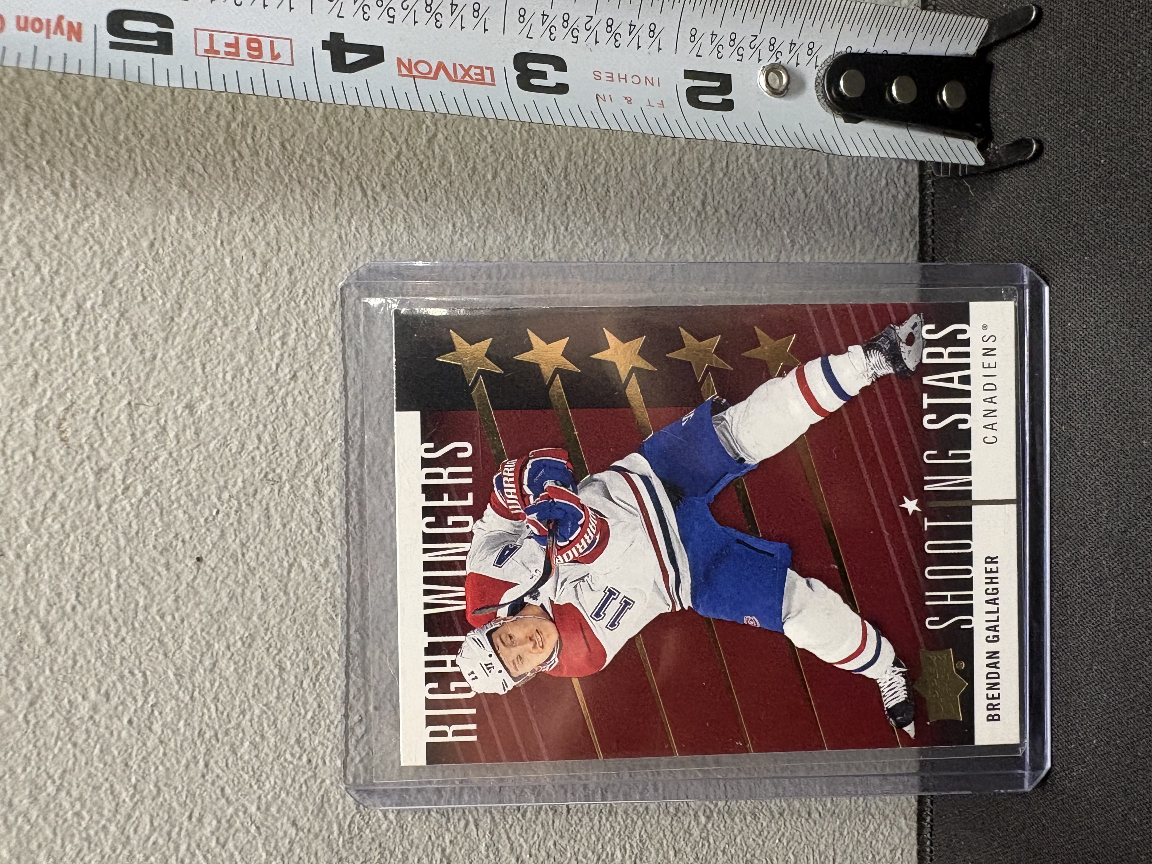 LOT 2026-051 — Carte de hockey Brendan Gallagher – Montréal Canadiens – Shooting Stars / Right Wingers — photo 1