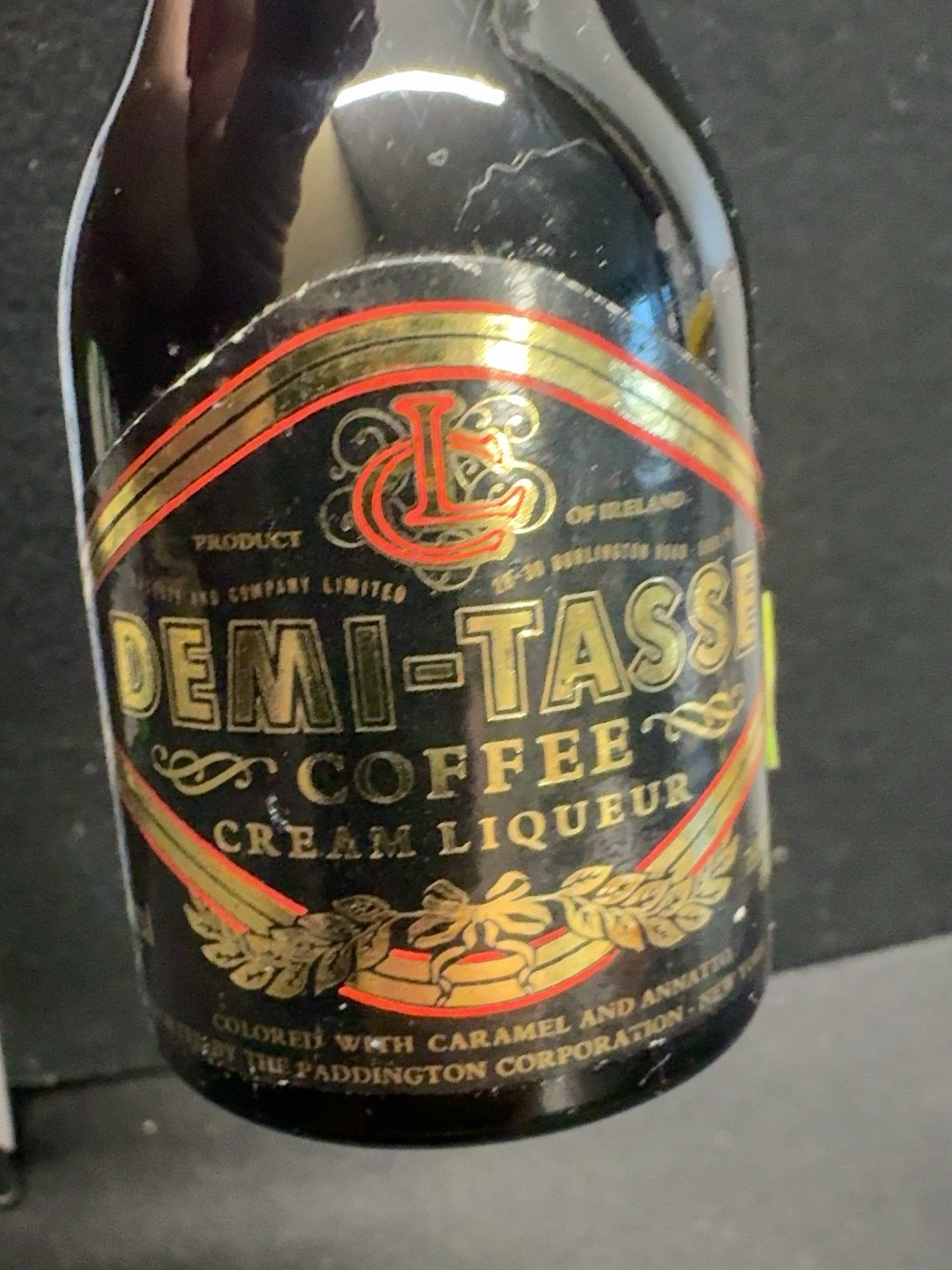 LOT 2026-528 — Petite bouteille miniature vintage Demi-Tasse Coffee Cream Liqueur, produit… — photo 2