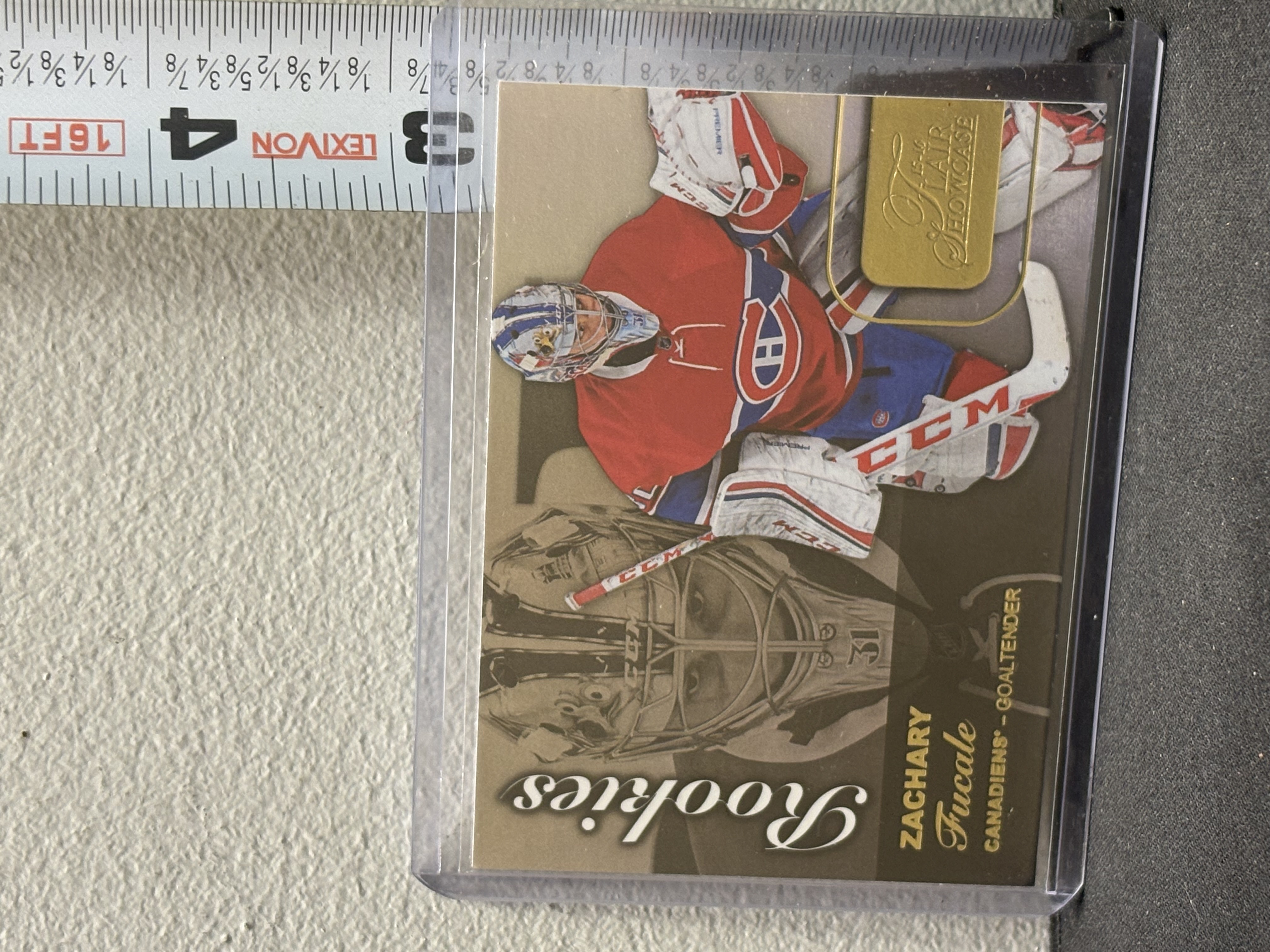 LOT 2026-054 — Carte recrue Zachary Fucale – Canadiens de Montréal – Flair Showcase — photo 1