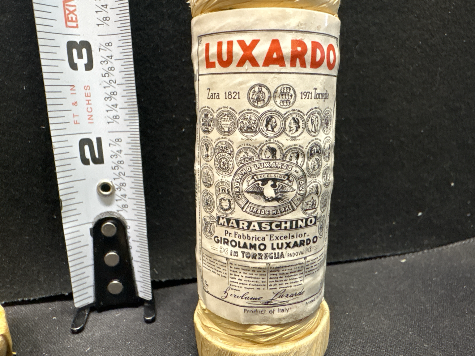 LOT 2026-530 — Ensemble de deux bouteilles miniatures vintage de liqueur Maraschino Luxardo… — photo 3