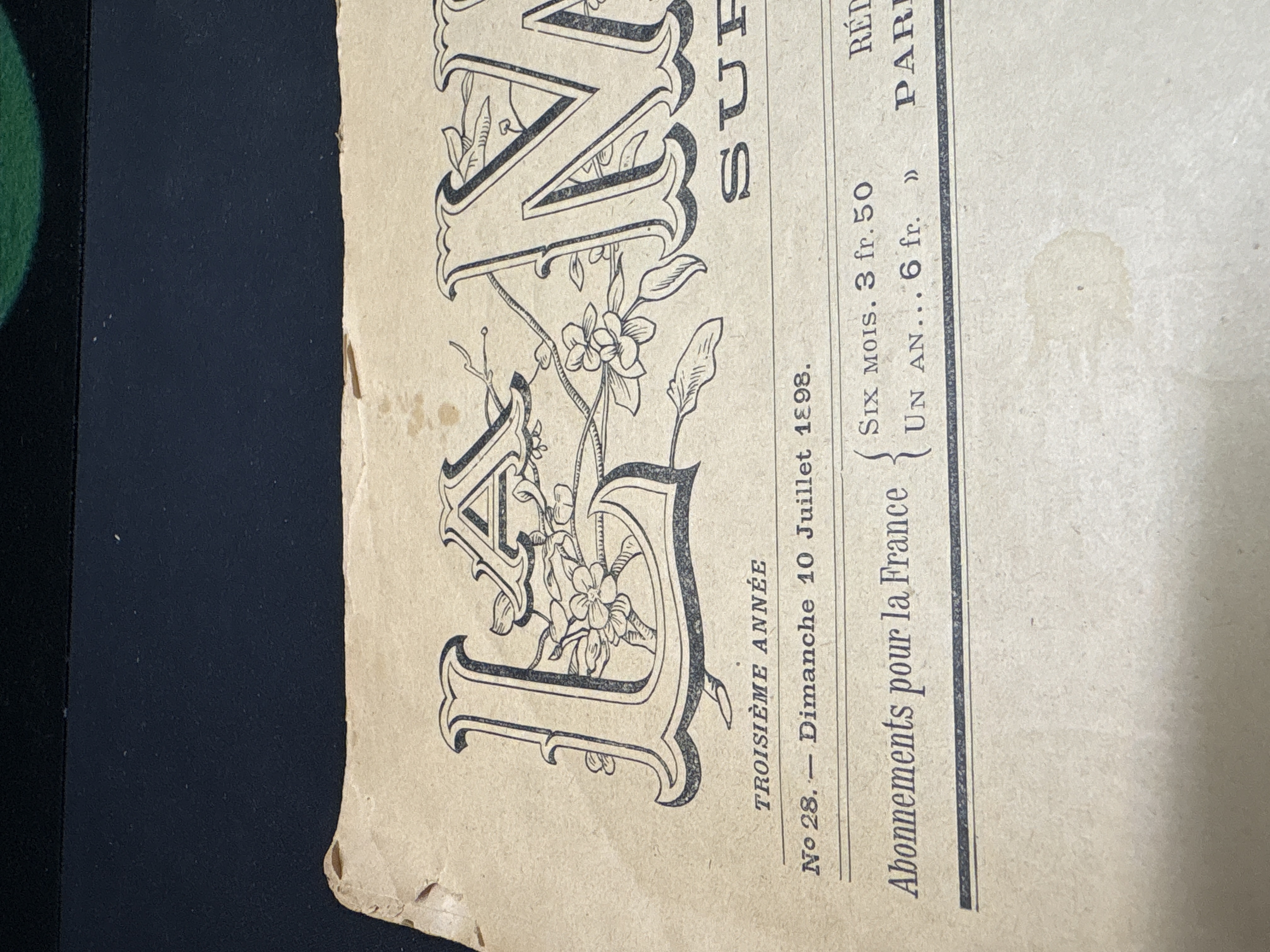 LOT 2026-535 — Exemplaire ancien du périodique français illustré « La Mode du Petit Journal… — photo 5