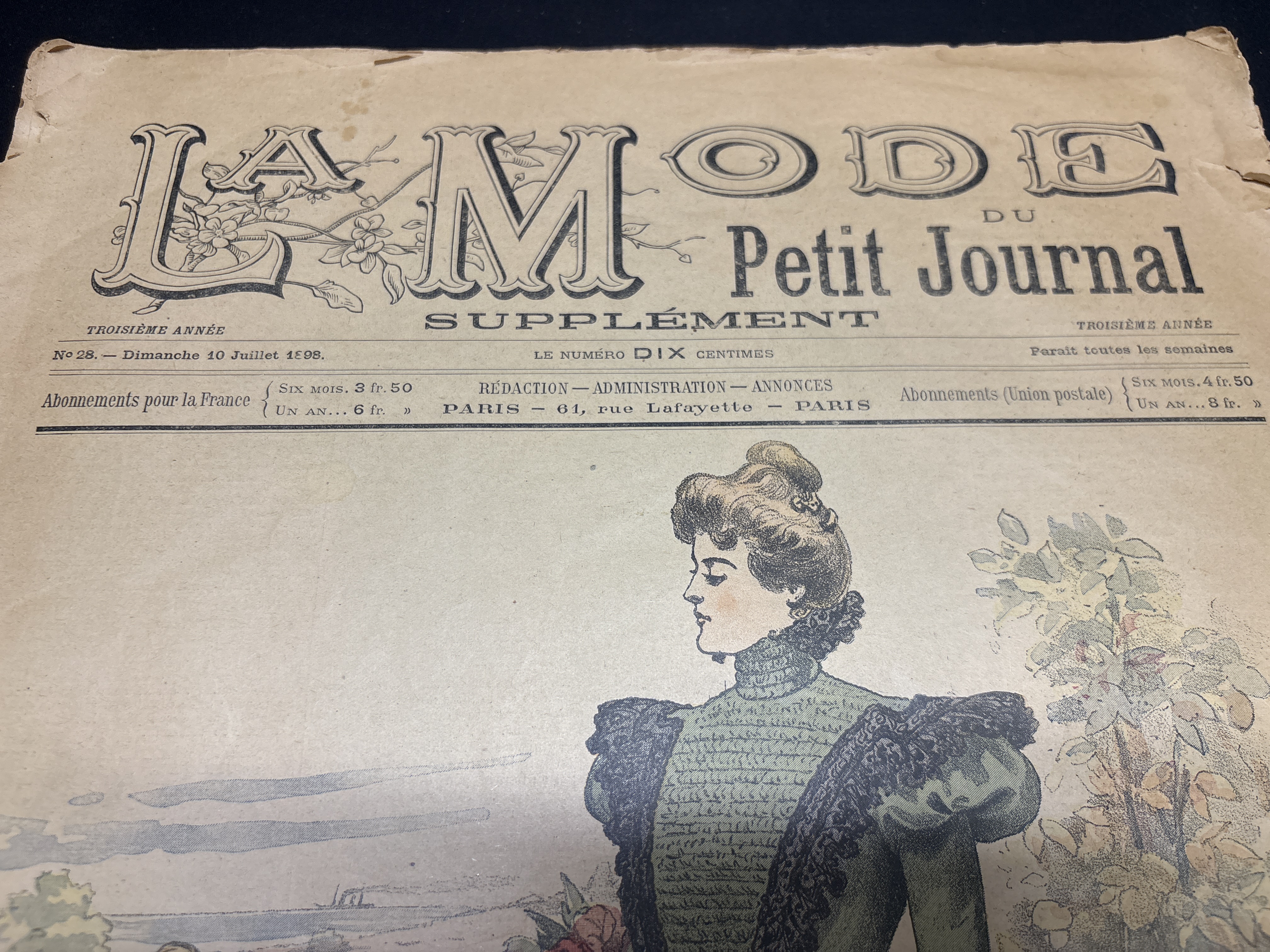 LOT 2026-535 — Exemplaire ancien du périodique français illustré « La Mode du Petit Journal… — photo 6