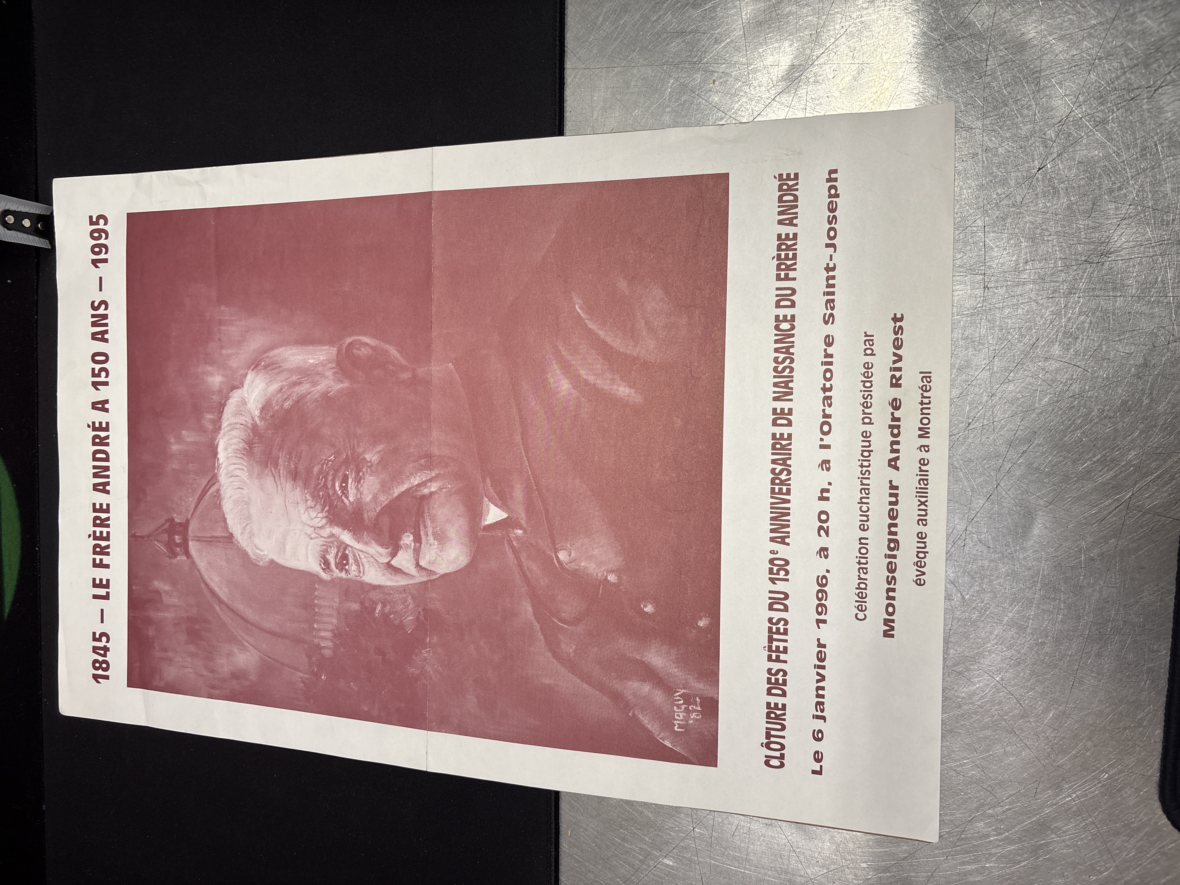 LOT 2026-536 — Affiche commémorative imprimée sur papier, format approximatif de 11 x 17 po — photo 2