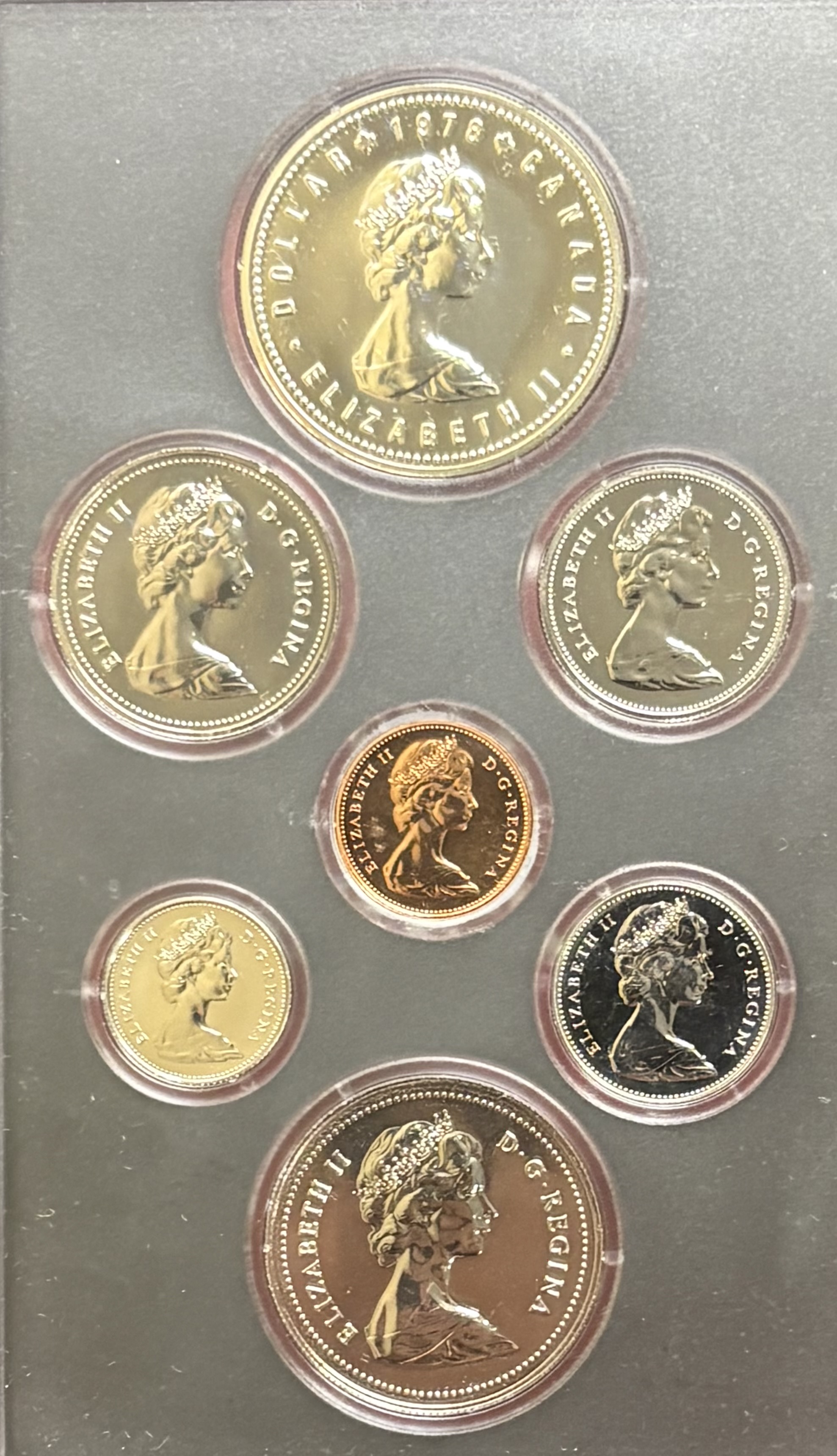 LOT 2026-055 — Ensemble épreuve numismatique Canada 1978 – 7 pièces – Jeux du Commonwealth – Dollar en ar — photo 2