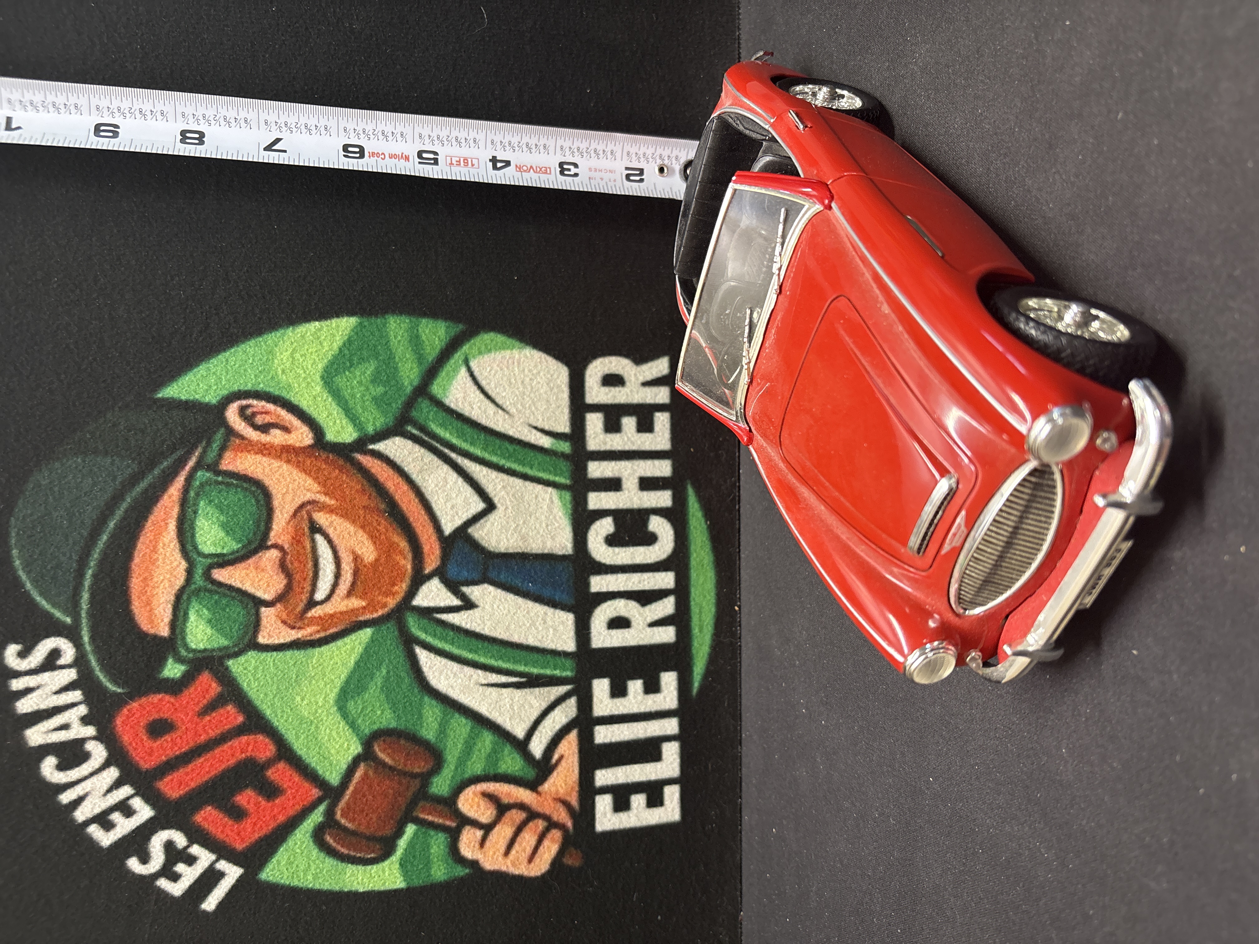 LOT 2026-539 — Beau modèle réduit ERTL d’une Austin Healey 1961, à l’échelle 1/18, en rouge… — photo 3