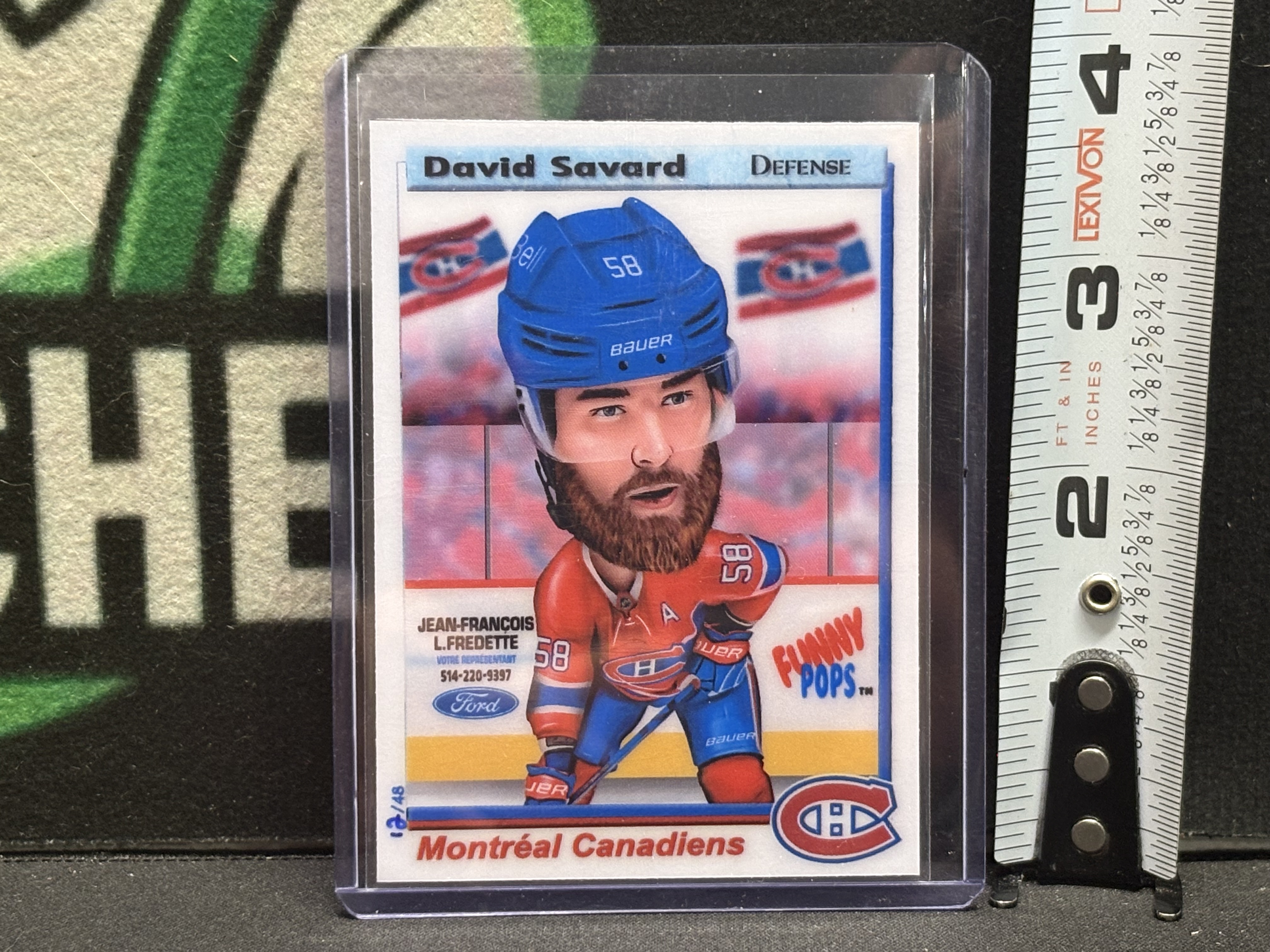 LOT 2026-057 — Carte David Savard – Canadiens de Montréal – Funny Pops – Édition limitée 2022 — photo 1