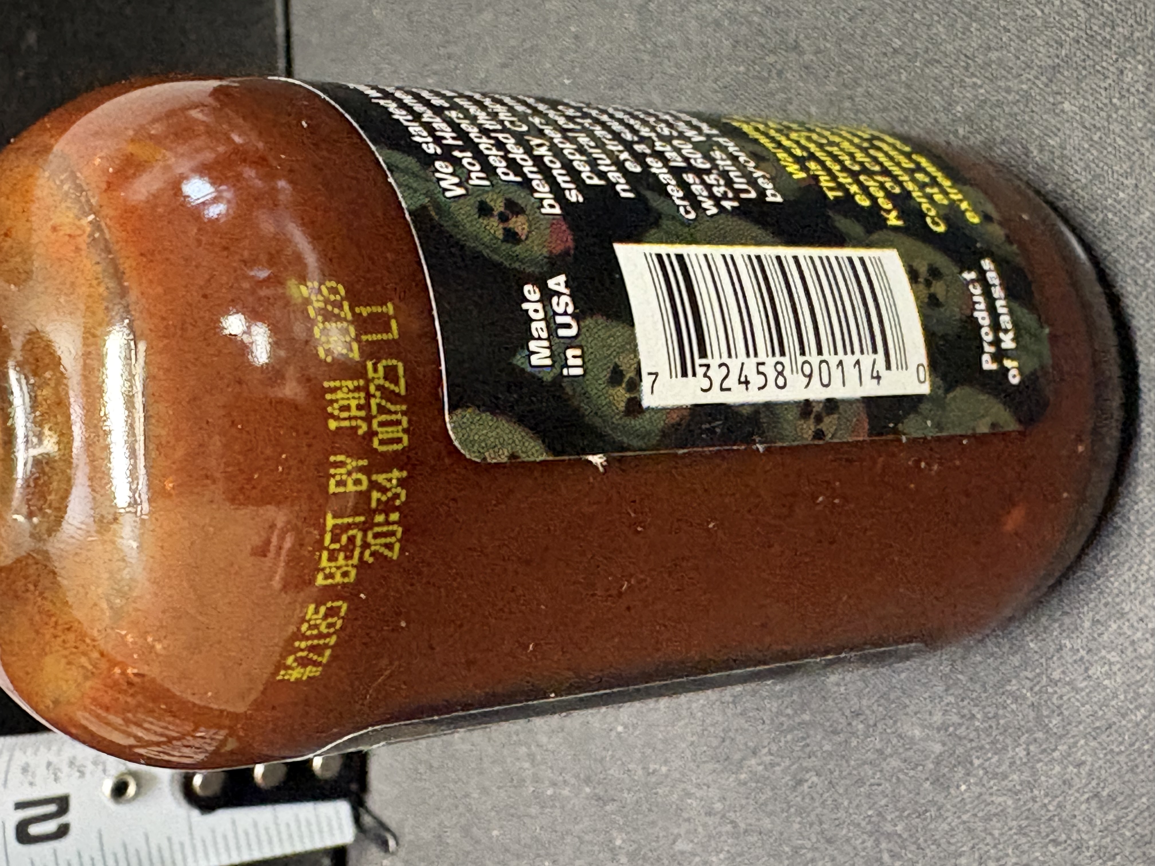 LOT 2026-061 — Sauce piquante Da’Bomb Beyond Insanity – 4 oz / 113 g – Bouteille scellée — photo 2