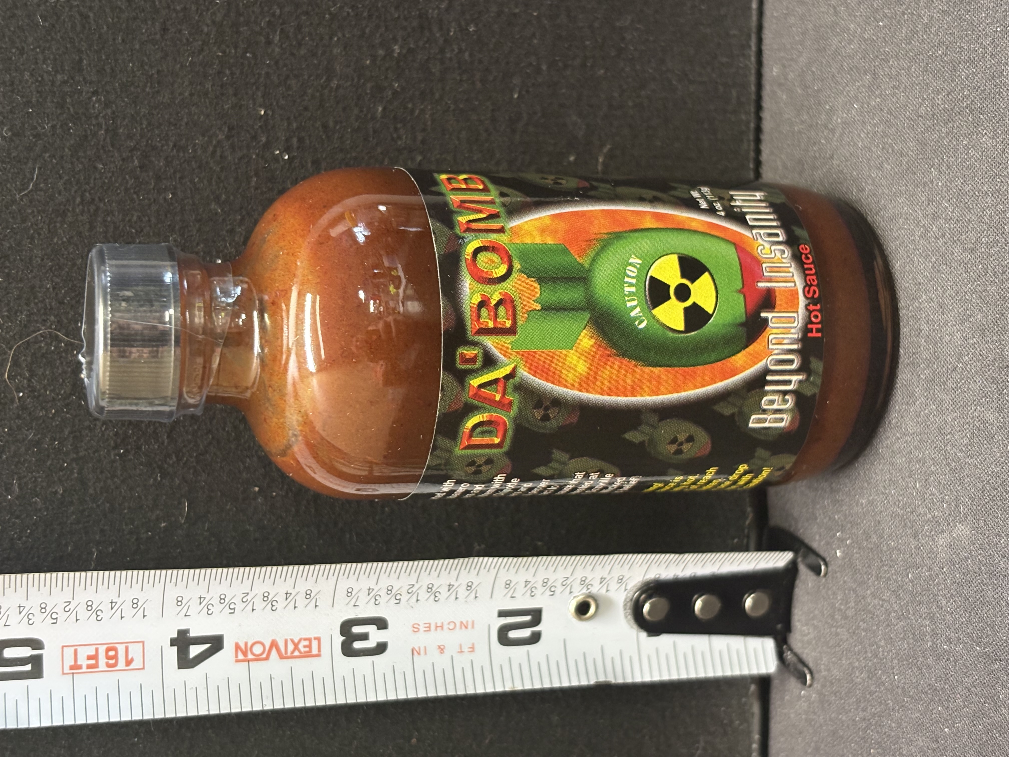 LOT 2026-061 — Sauce piquante Da’Bomb Beyond Insanity – 4 oz / 113 g – Bouteille scellée — photo 1