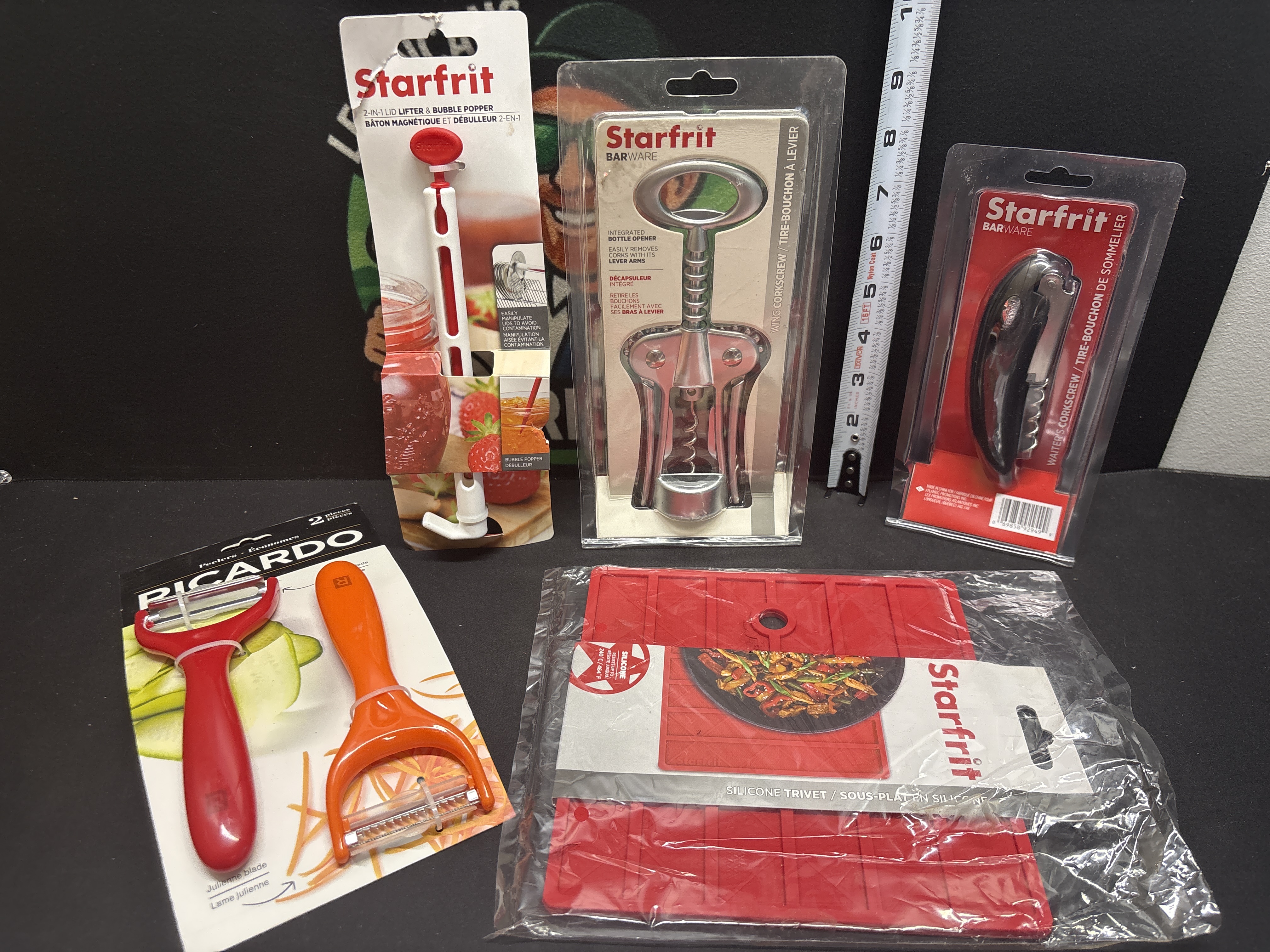LOT 2026-596 — Ensemble neuf d’accessoires Starfrit et Ricardo pour la cuisine et le bar… — photo 1