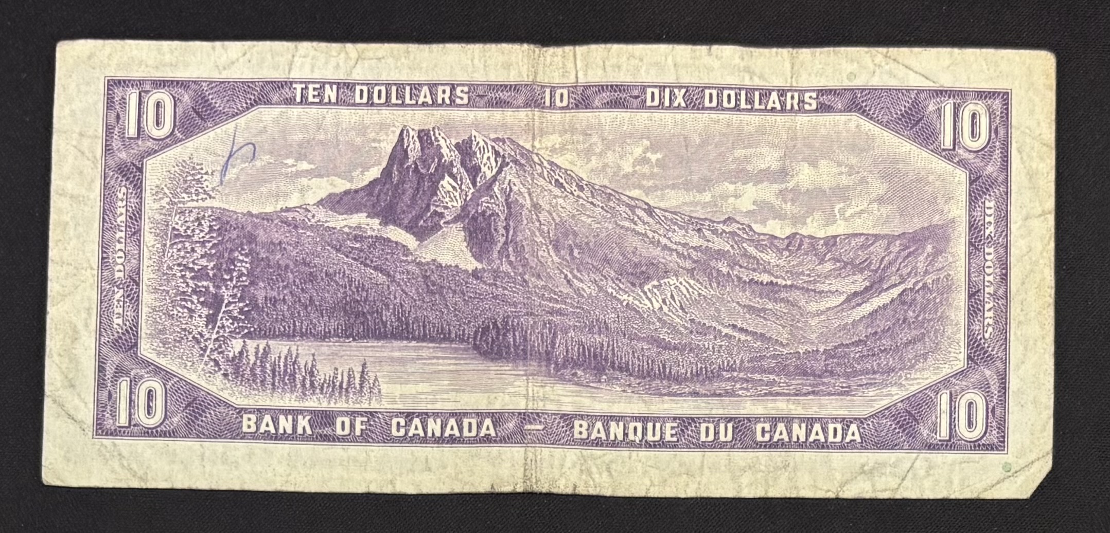 LOT 2026-064 — Billet de 10 $ Canada 1954 – Reine Elizabeth II – Banque du Canada — photo 2