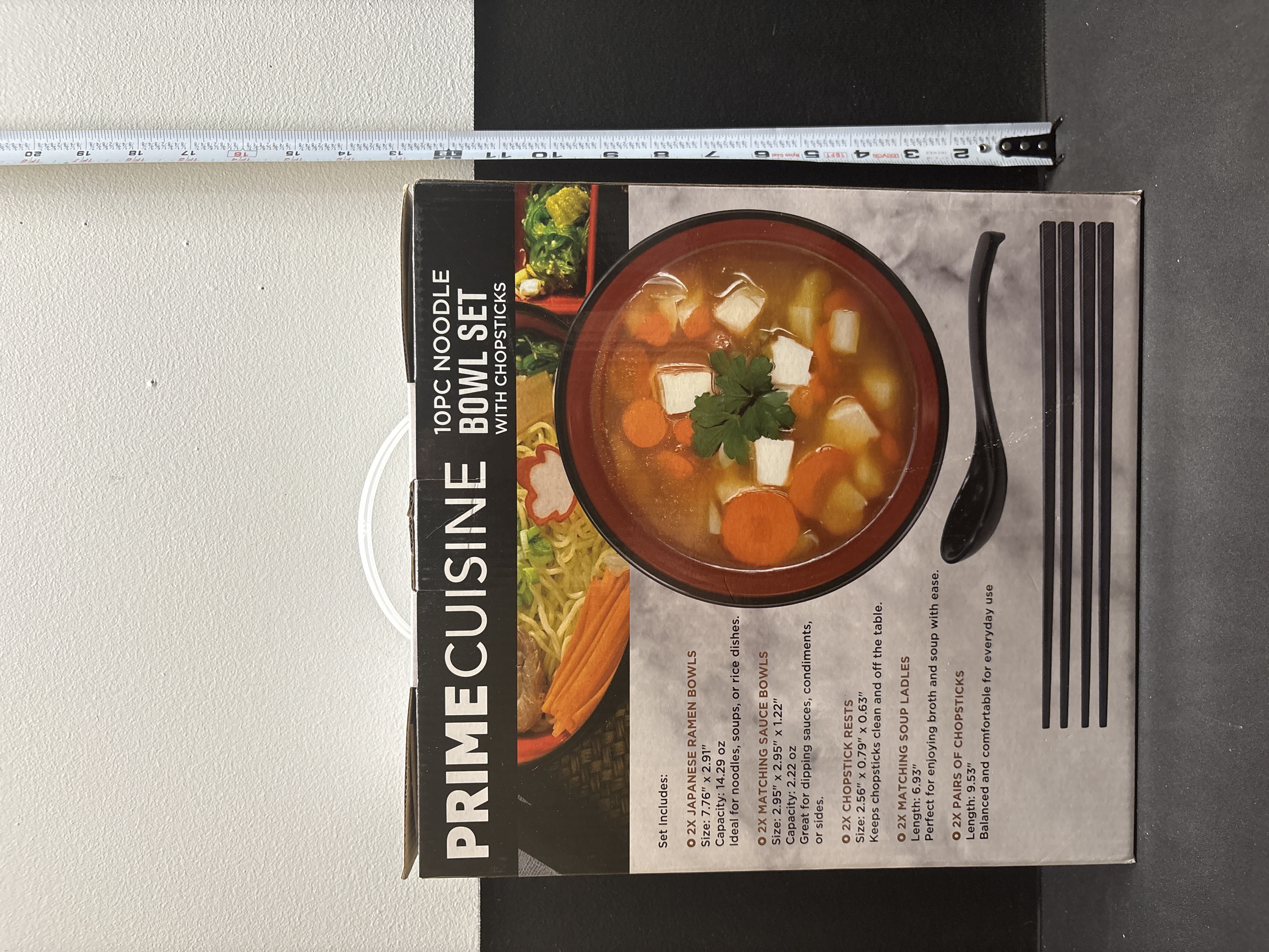 LOT 2026-631 — Ensemble de 10 pièces Prime Cuisine pour nouilles ramen, présenté dans sa… — photo 2
