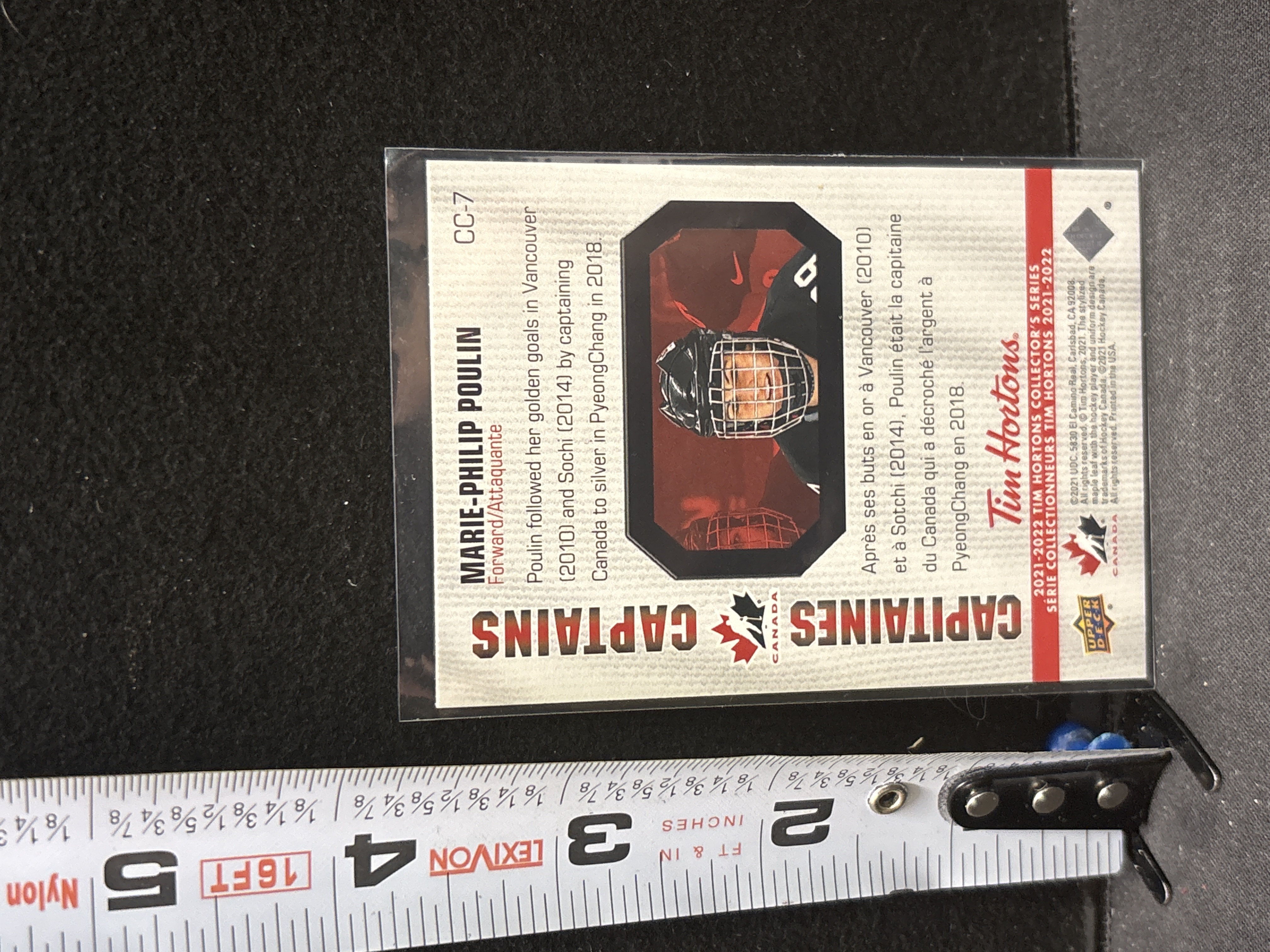 LOT 2026-637 — Carte de collection Upper Deck de la série Tim Hortons 2021-2022, mettant en… — photo 2