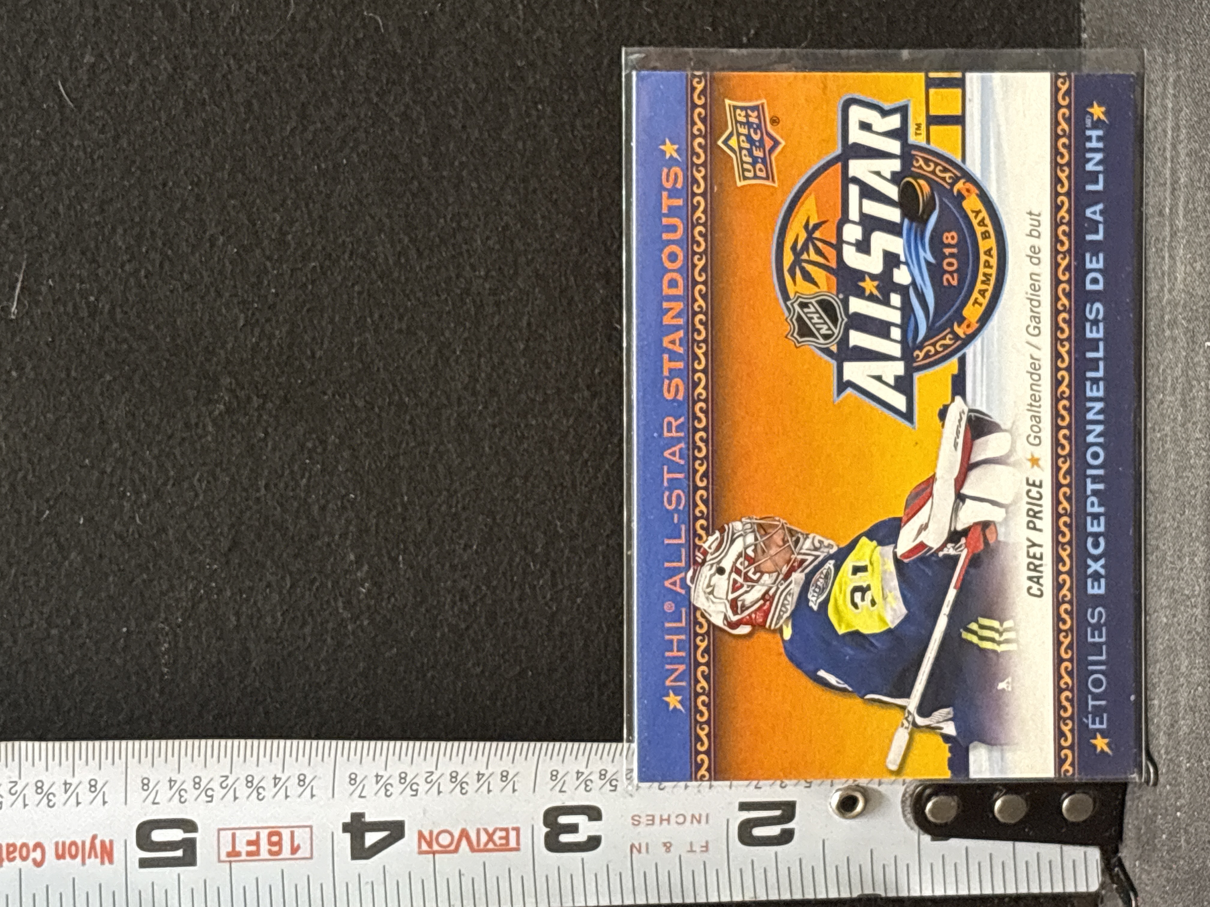 LOT 2026-639 — Carte de collection de hockey Upper Deck, série Tim Hortons 2018-2019, « NHL… — photo 1